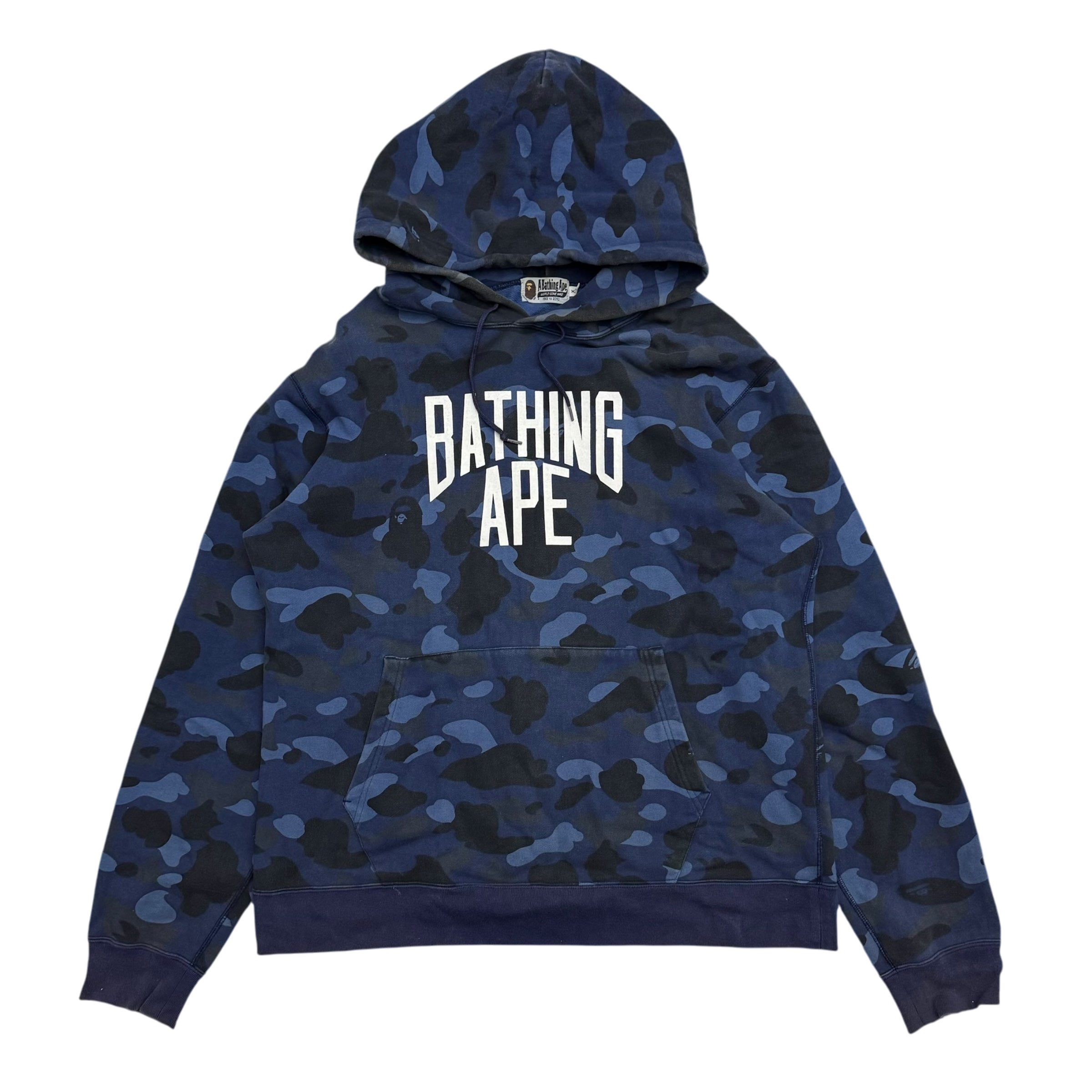 BAPE (A Bathing Ape) 1st Camo Hoodie Blue (Fits XL)
