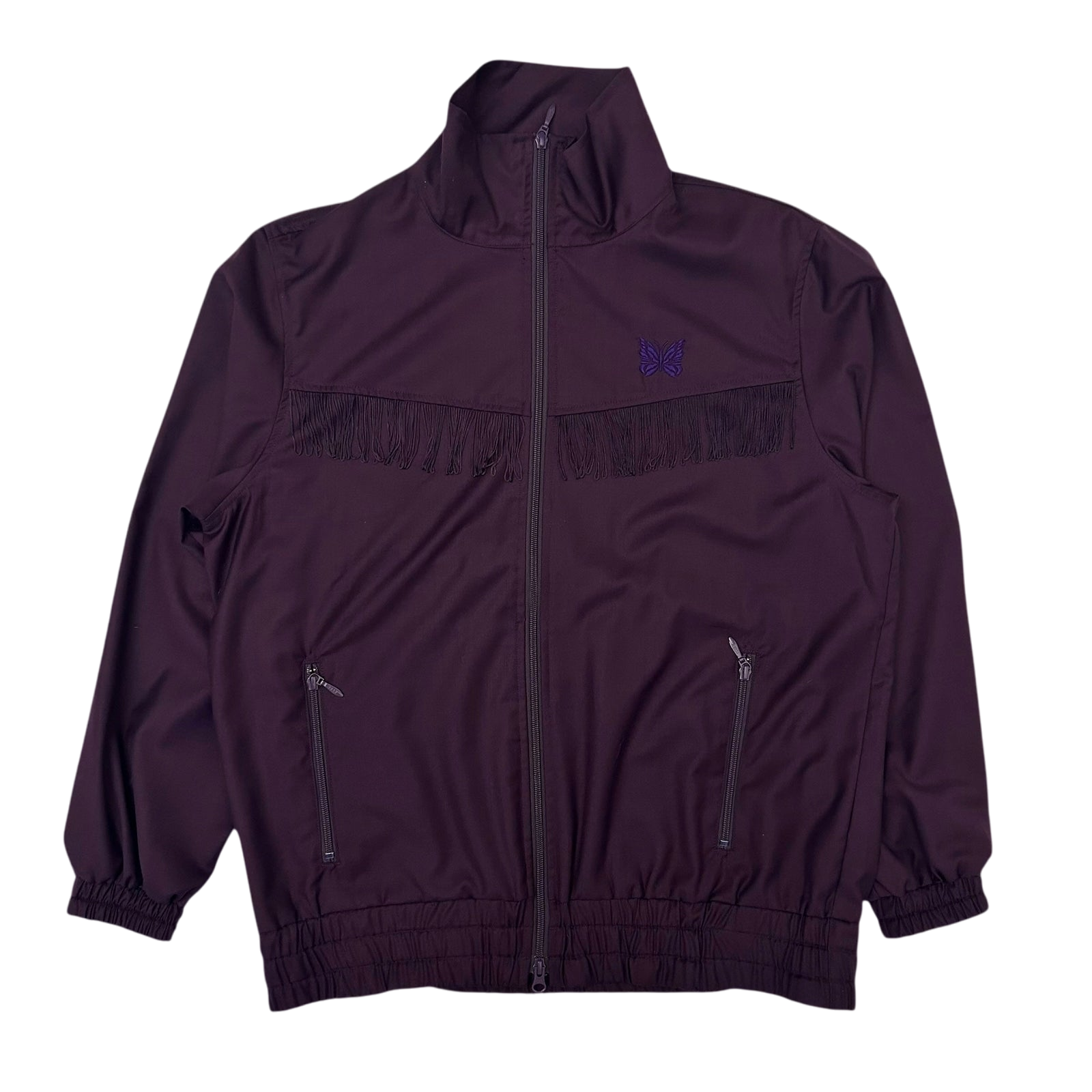 Needles Poly Smooth Fringe Track Jacket (Size M)