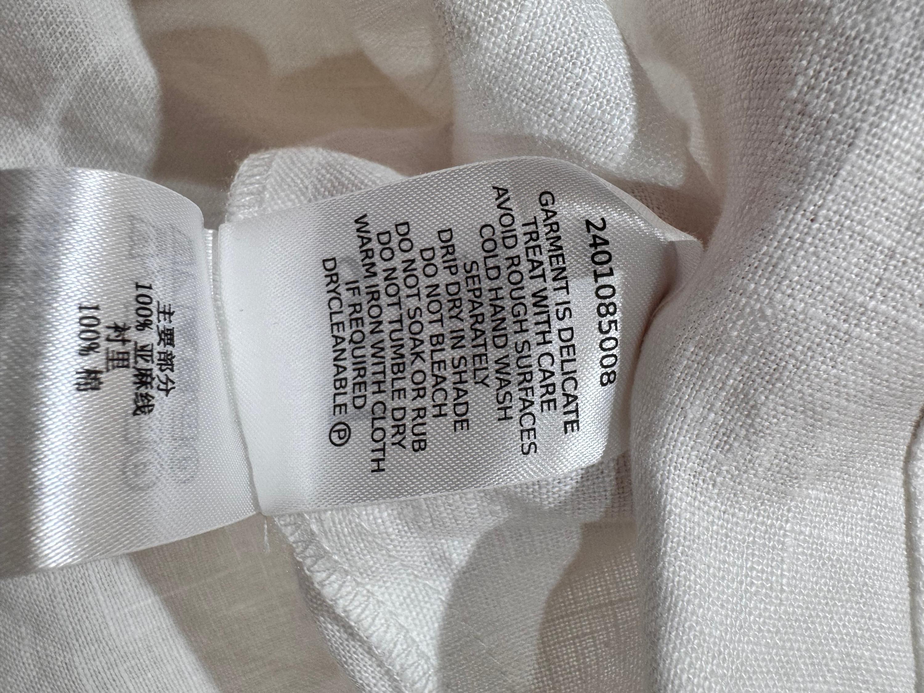 Seed Whisper White Linen dress NWT - size 8 thumbnail 10