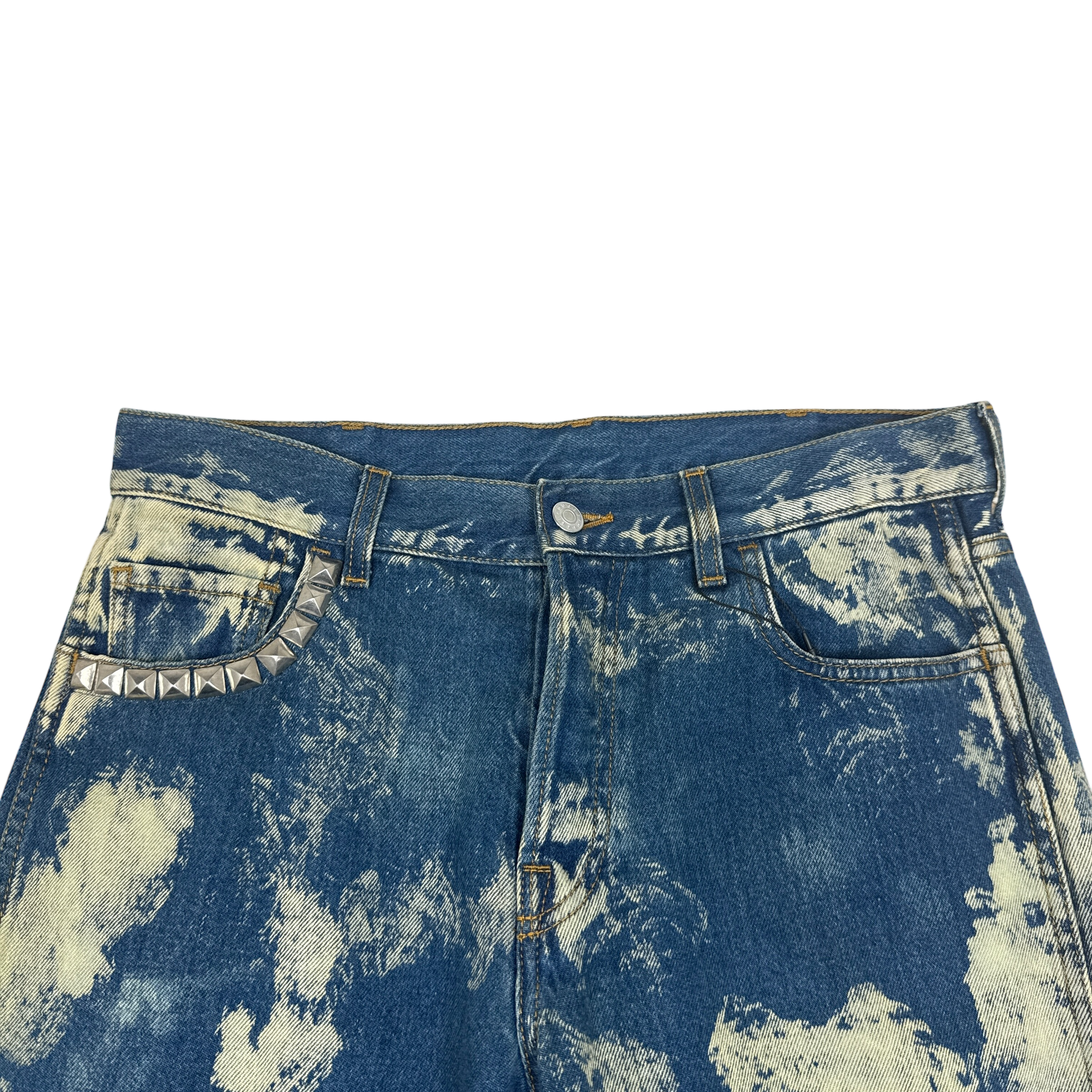 Gucci Studded Bleached Slim Fit Jeans (Size 31) thumbnail 2