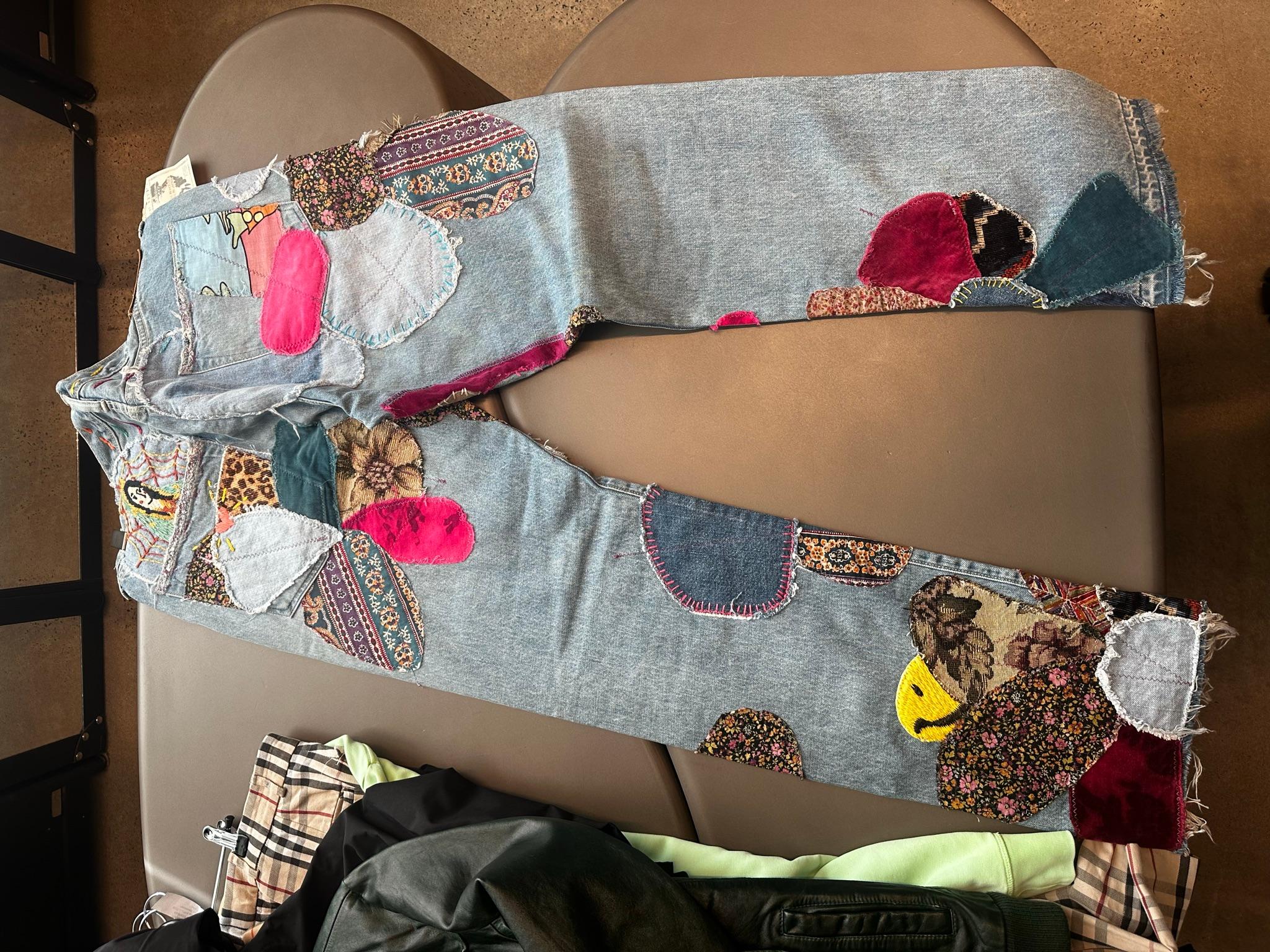 Kapital 14oz Denim Crazy El Paso 5P Monkey Cisco Jeans (Hippie Insane) (Size 36) thumbnail 4
