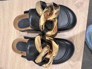 JW Anderson Black Chain Mules 37