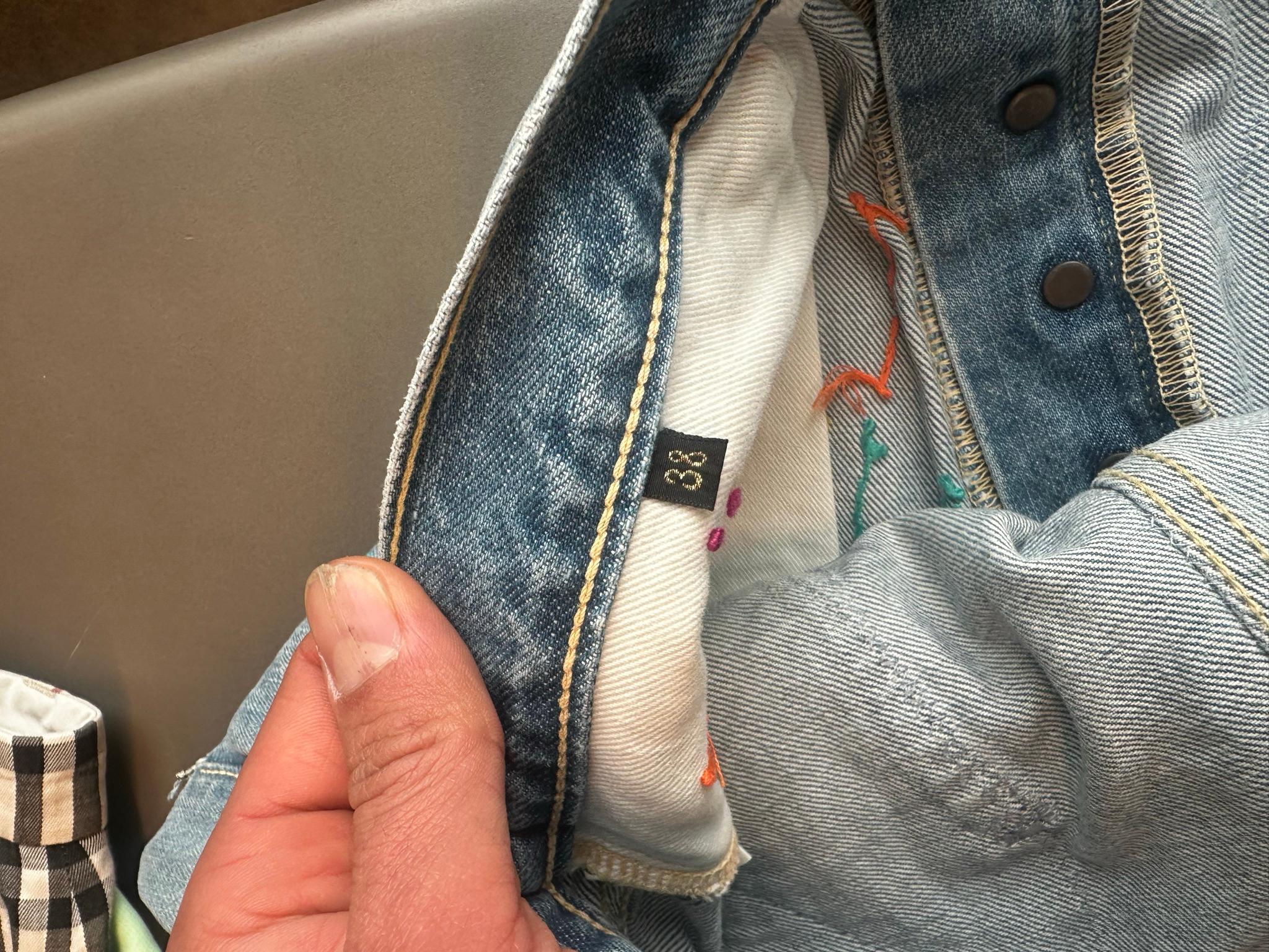 Kapital 14oz Denim Crazy El Paso 5P Monkey Cisco Jeans (Hippie Insane) (Size 38) thumbnail 4