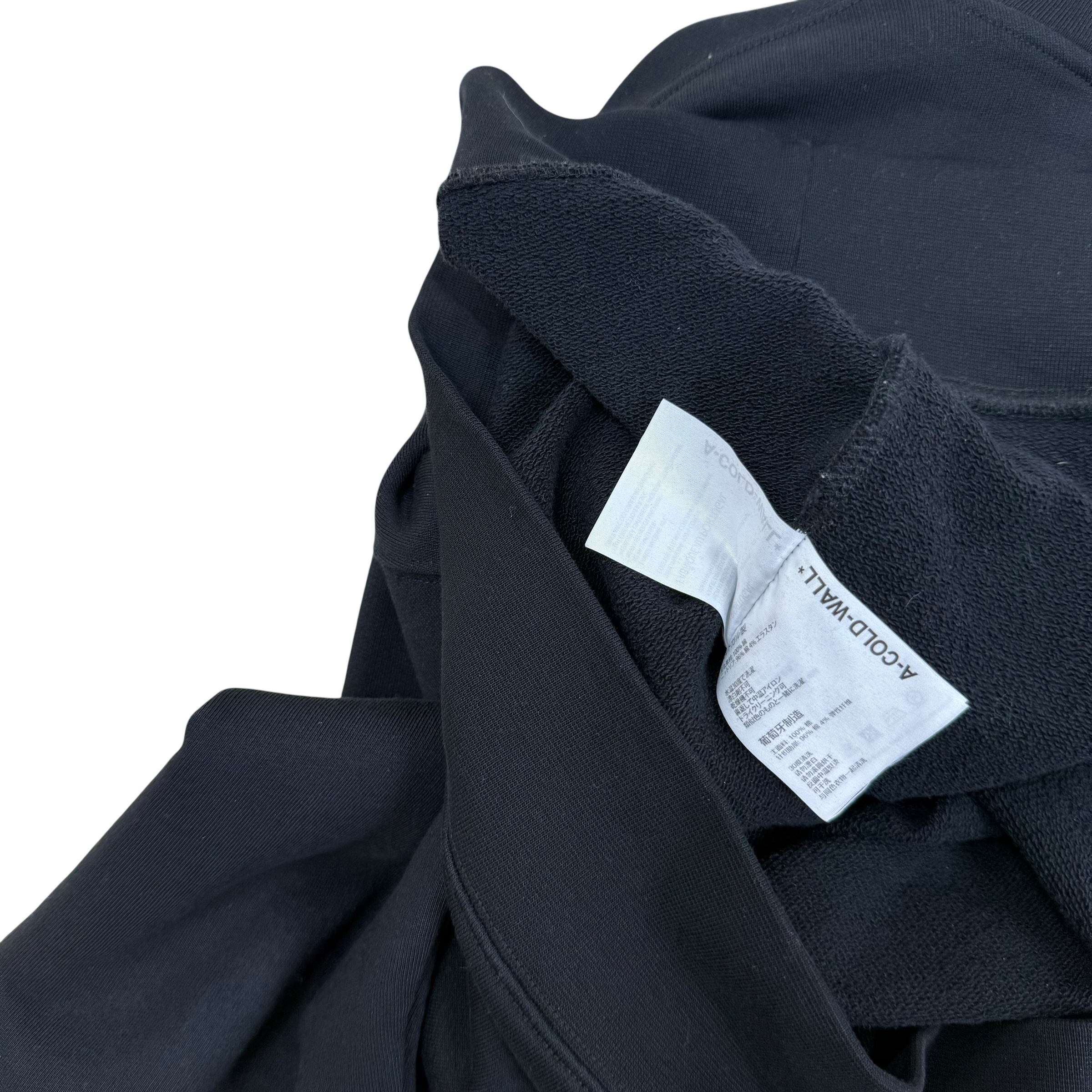 A-COLD-WALL* (ACW) Essential Logo Printed Hoodie Black (Fits M-L) thumbnail 5