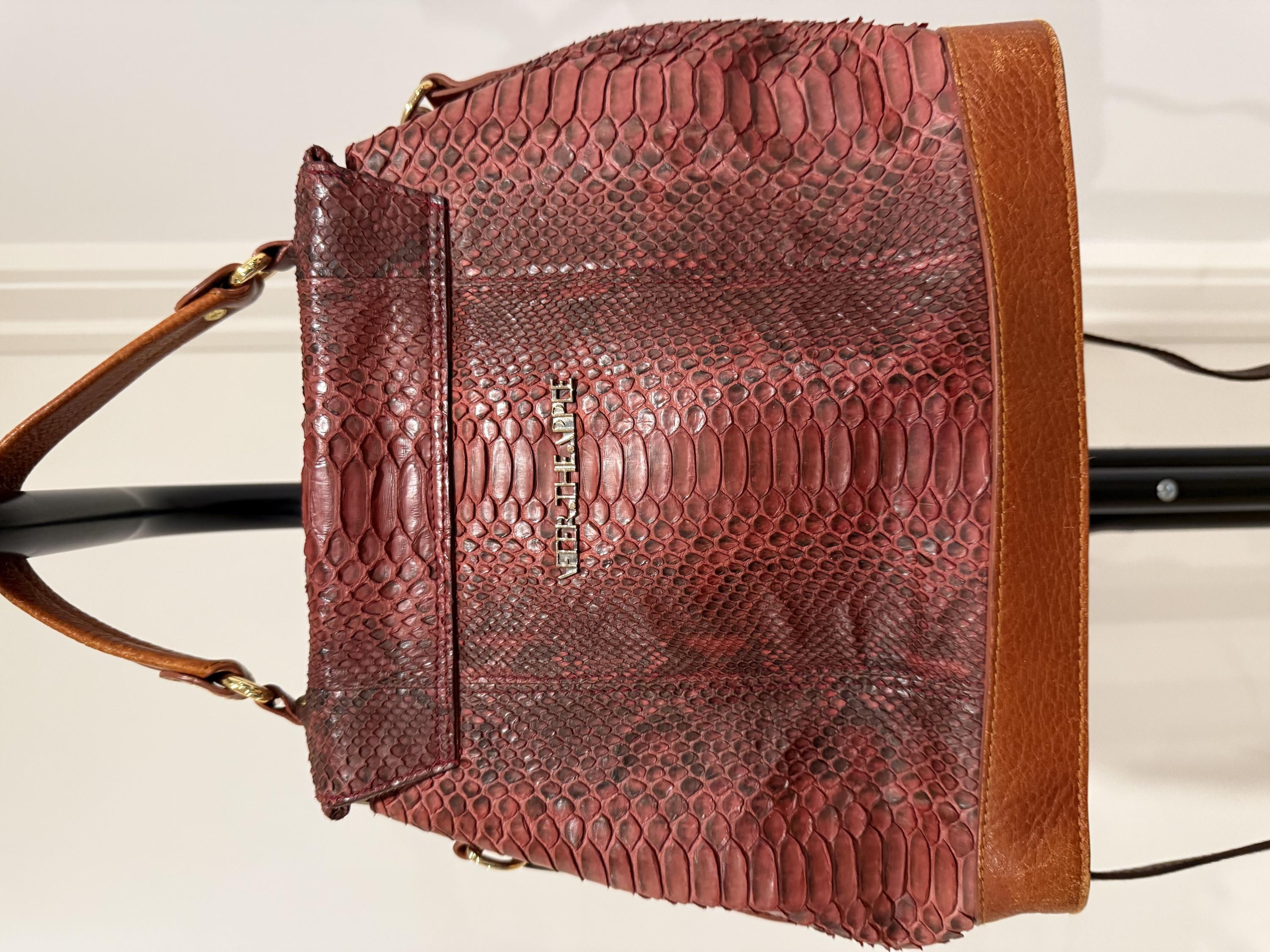 After the Apple Brown Snakeskin Bag thumbnail 2