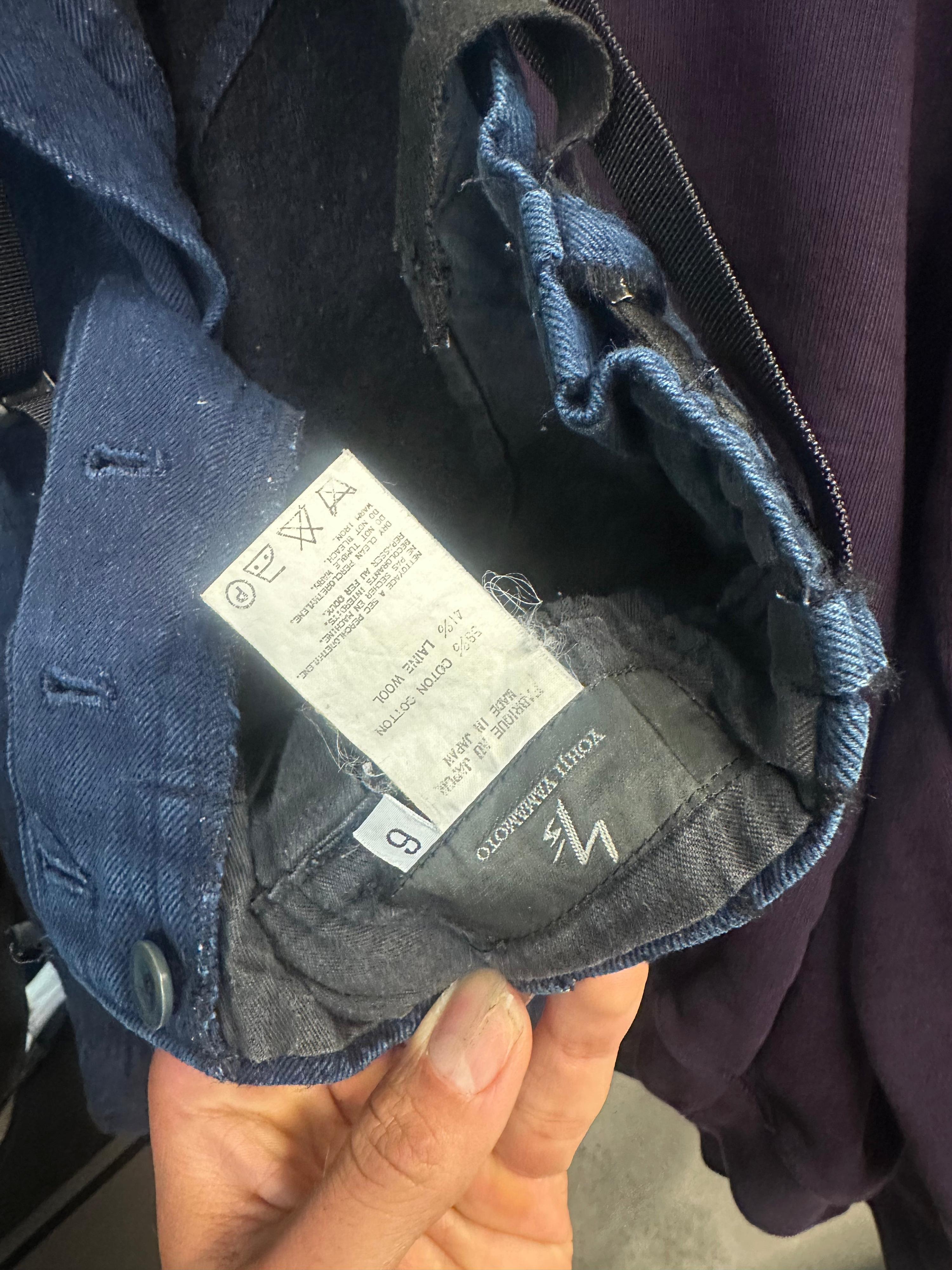 Yohji Yamamoto Ys Wool-Blend Shorts Indigo (Size 6) thumbnail 2