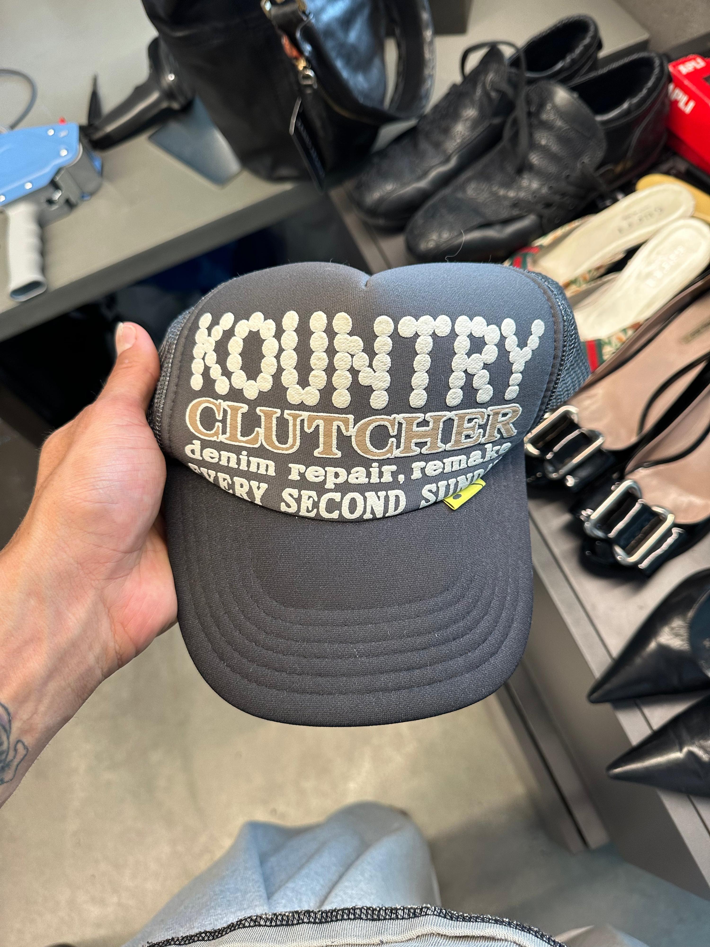Kapital Kountry Pearl Trucker Hat Grey / Black