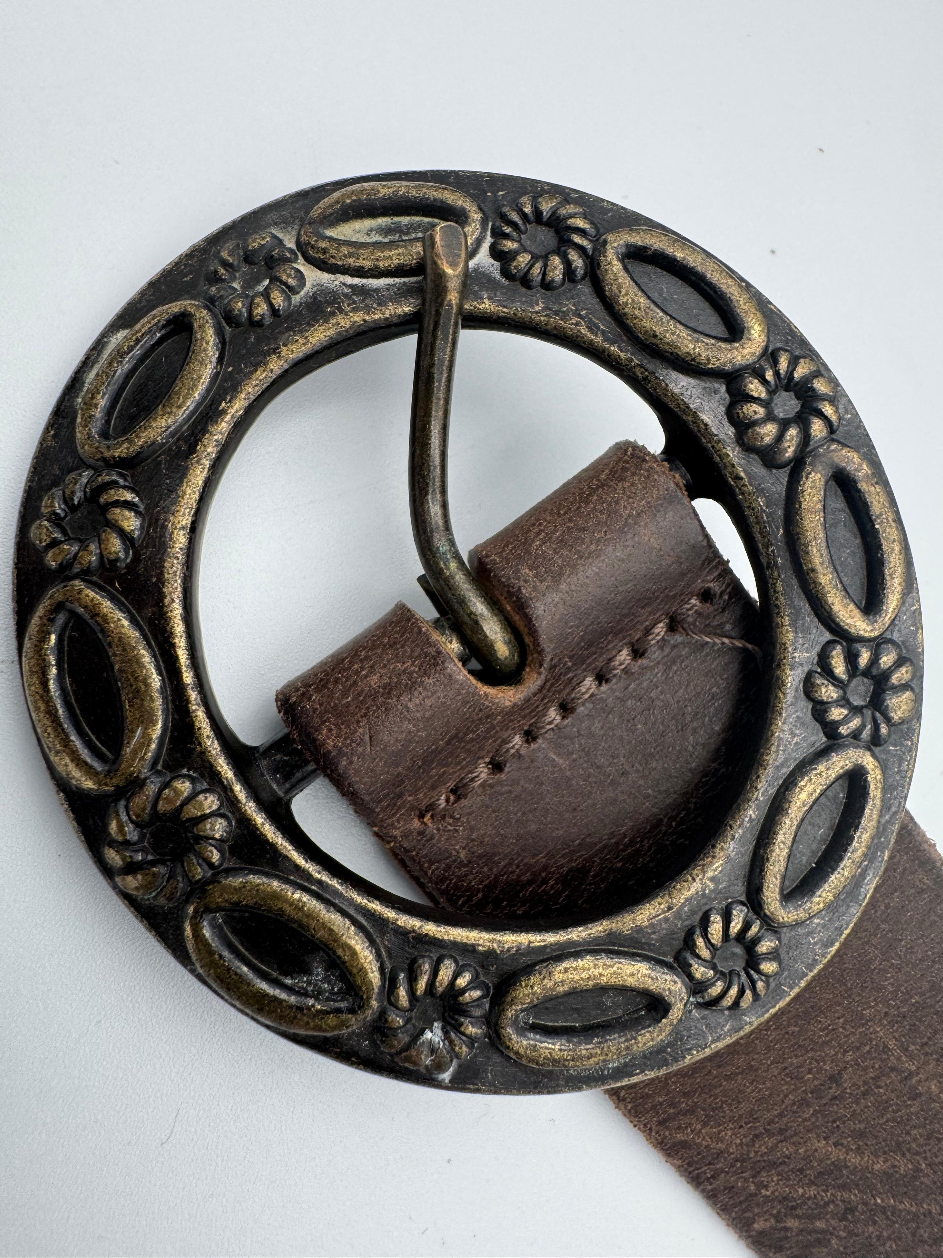 Just Jeans brown leather belt - size L thumbnail 7