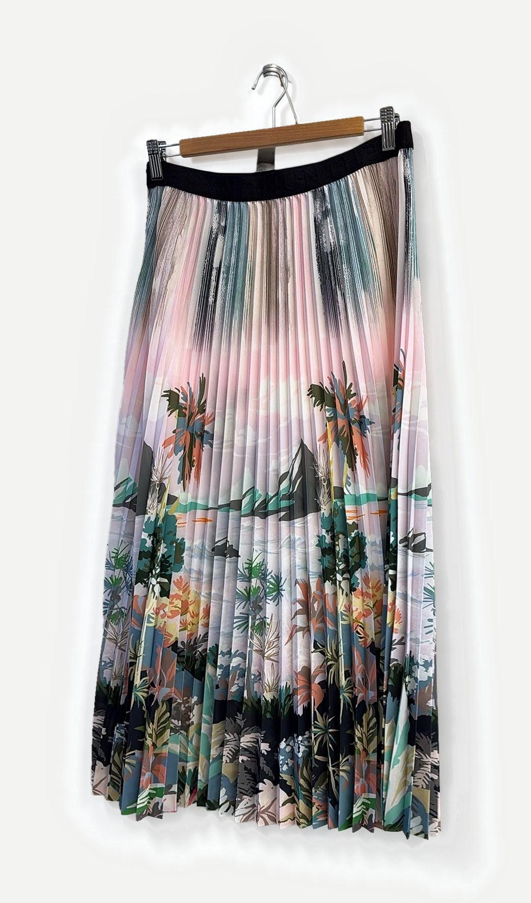 Monki Multicolor Pleated Skirt 12 thumbnail 2