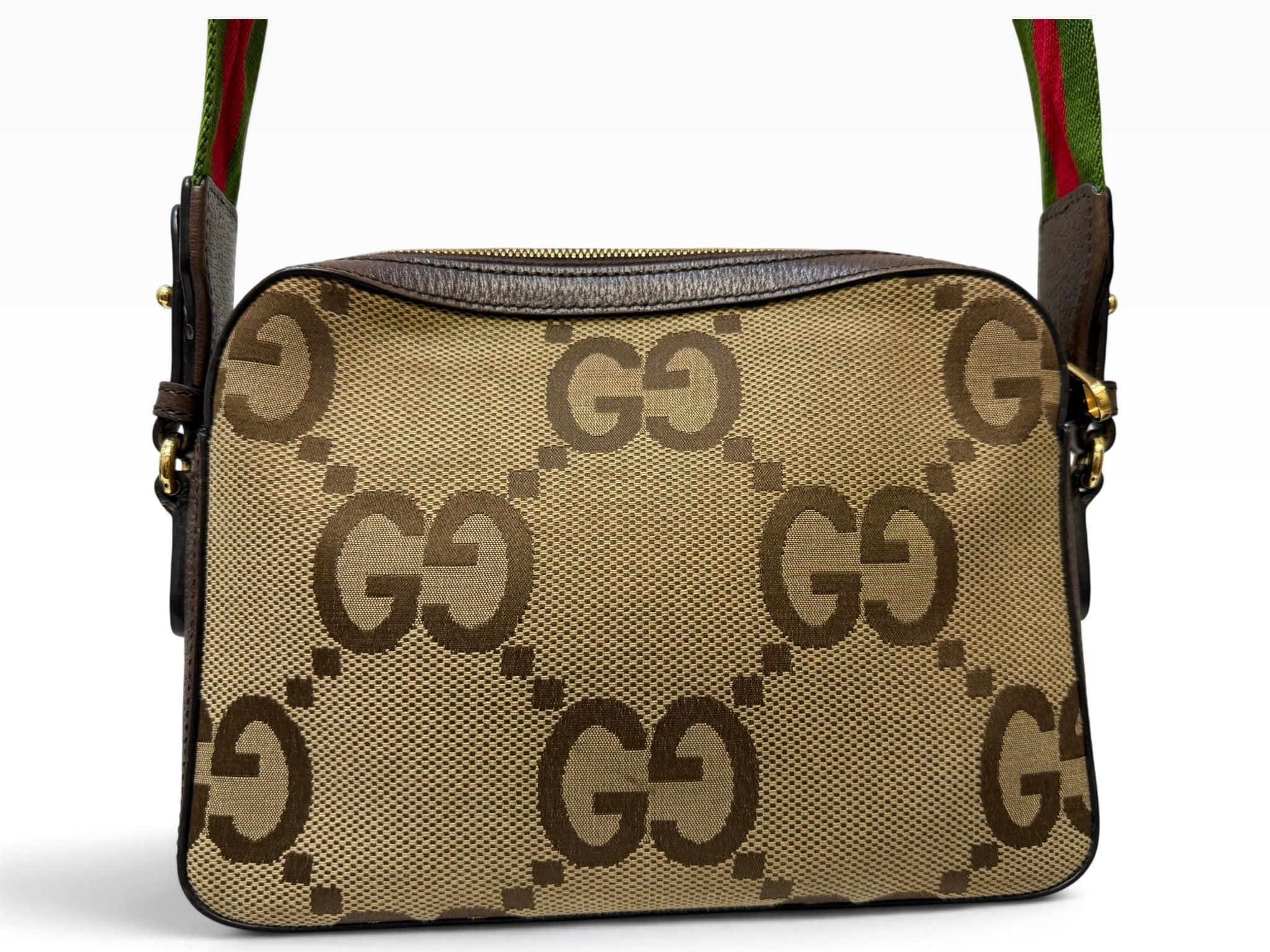 Gucci Monogram Brown Leather Bag thumbnail 2