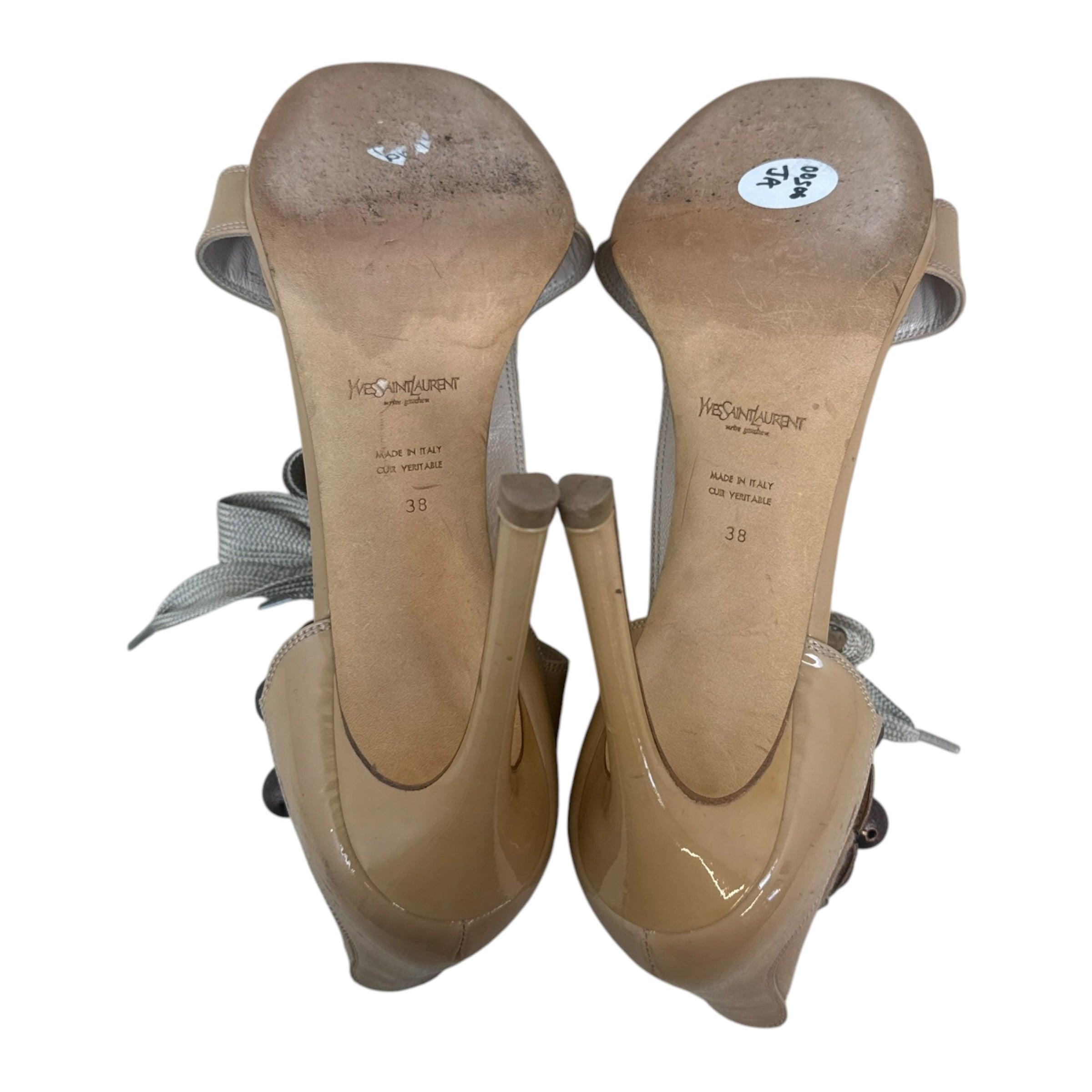 Yves Saint Laurent Embellished Heels Beige (Size EU38) thumbnail 5