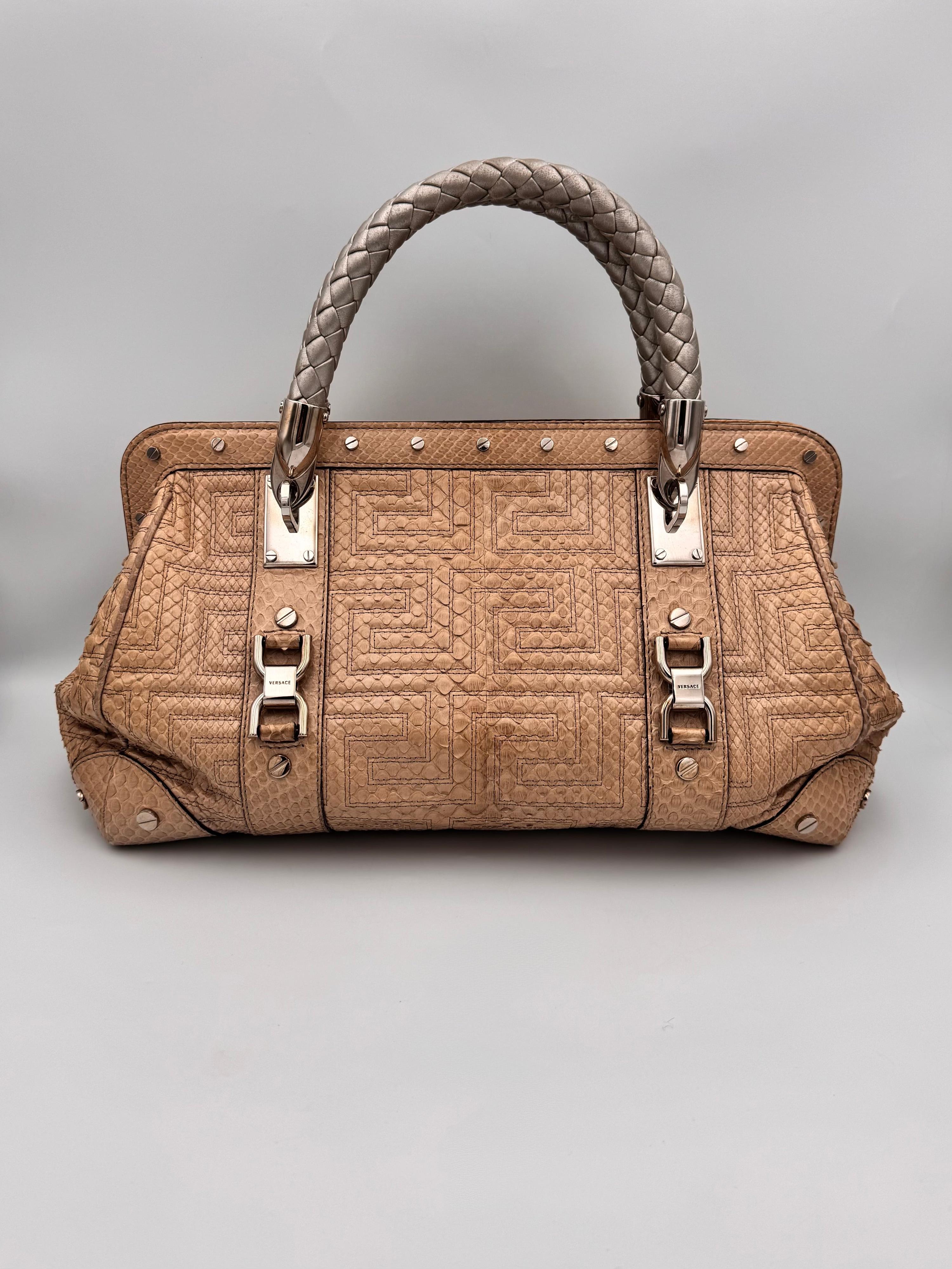 Vintage Gianni Versace Python Handbag thumbnail 6
