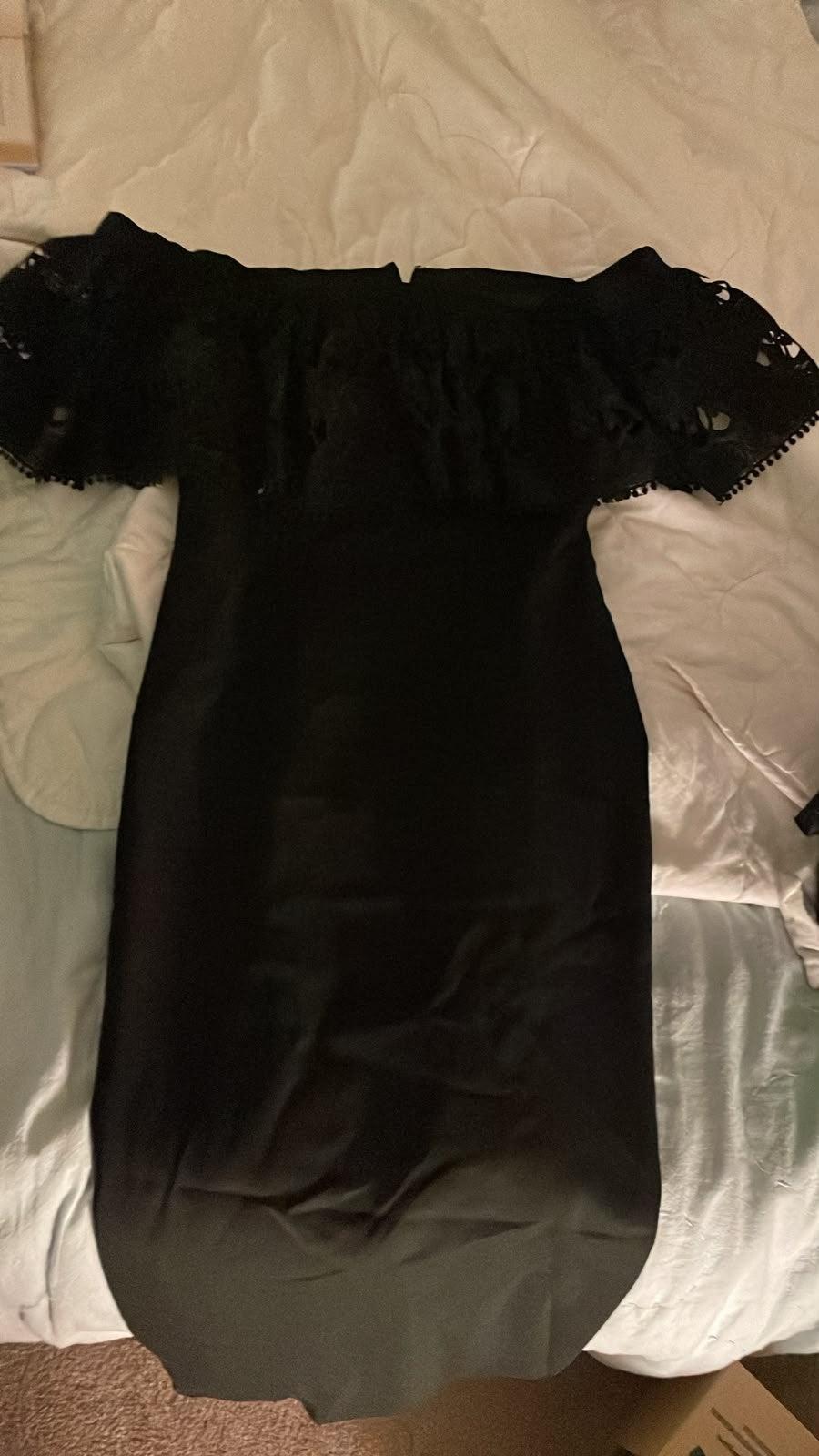 Seed Black Lace Off The Shoulder Dress 10