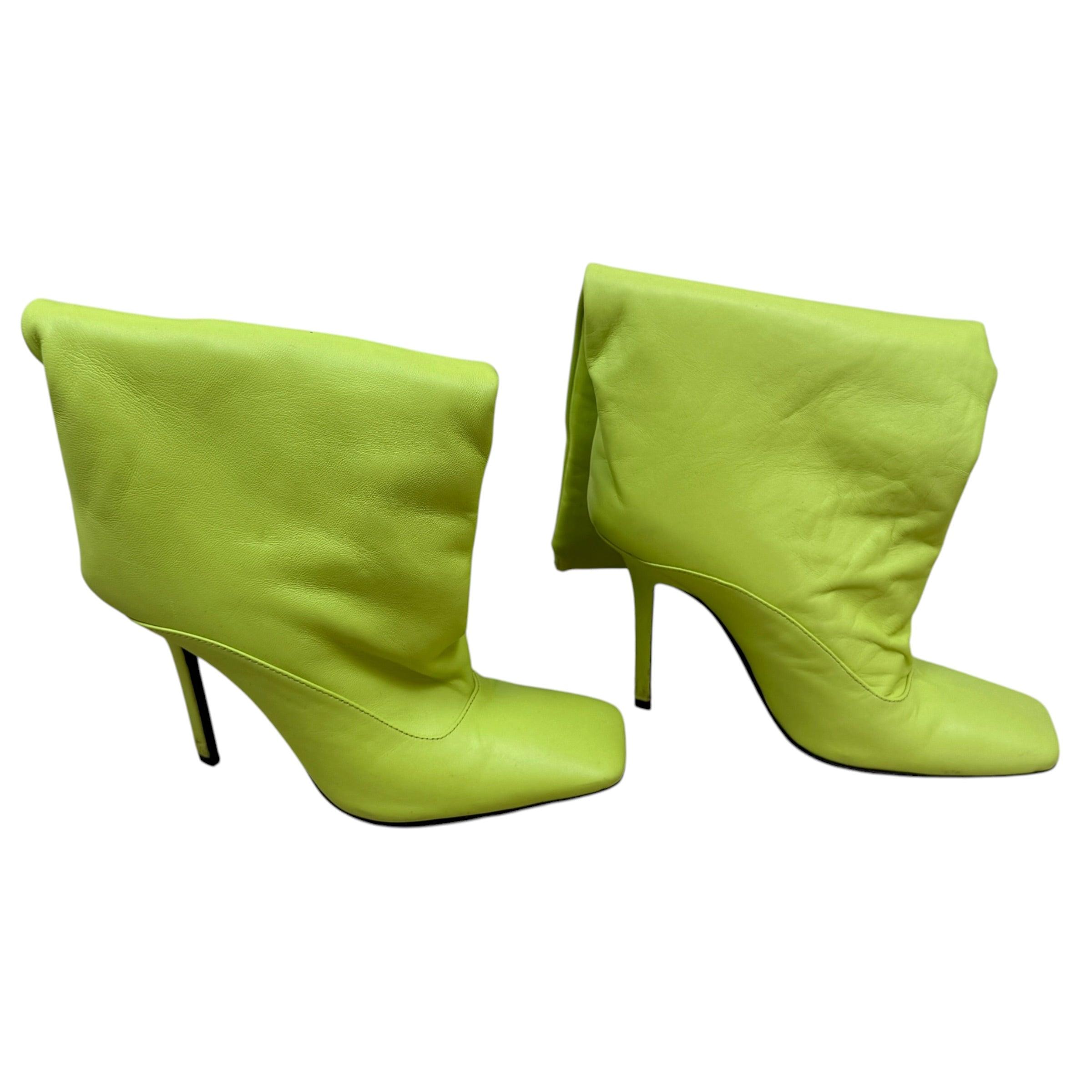 The Attico ‘Sienna’ Leather Knee High Boots Neon (Size EU38) thumbnail 2