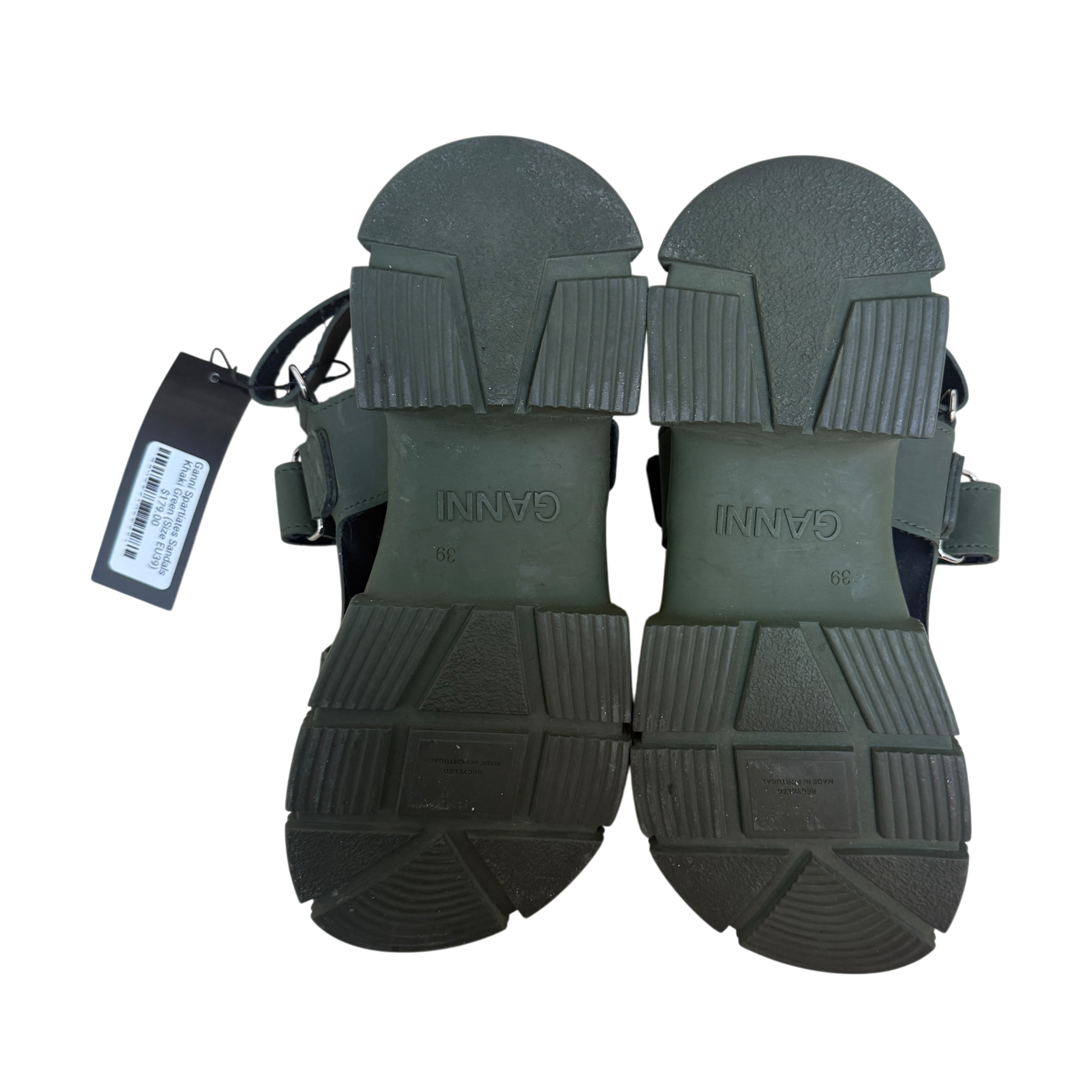 Ganni Spartiates Sandals Khaki Green (Size EU39) thumbnail 5