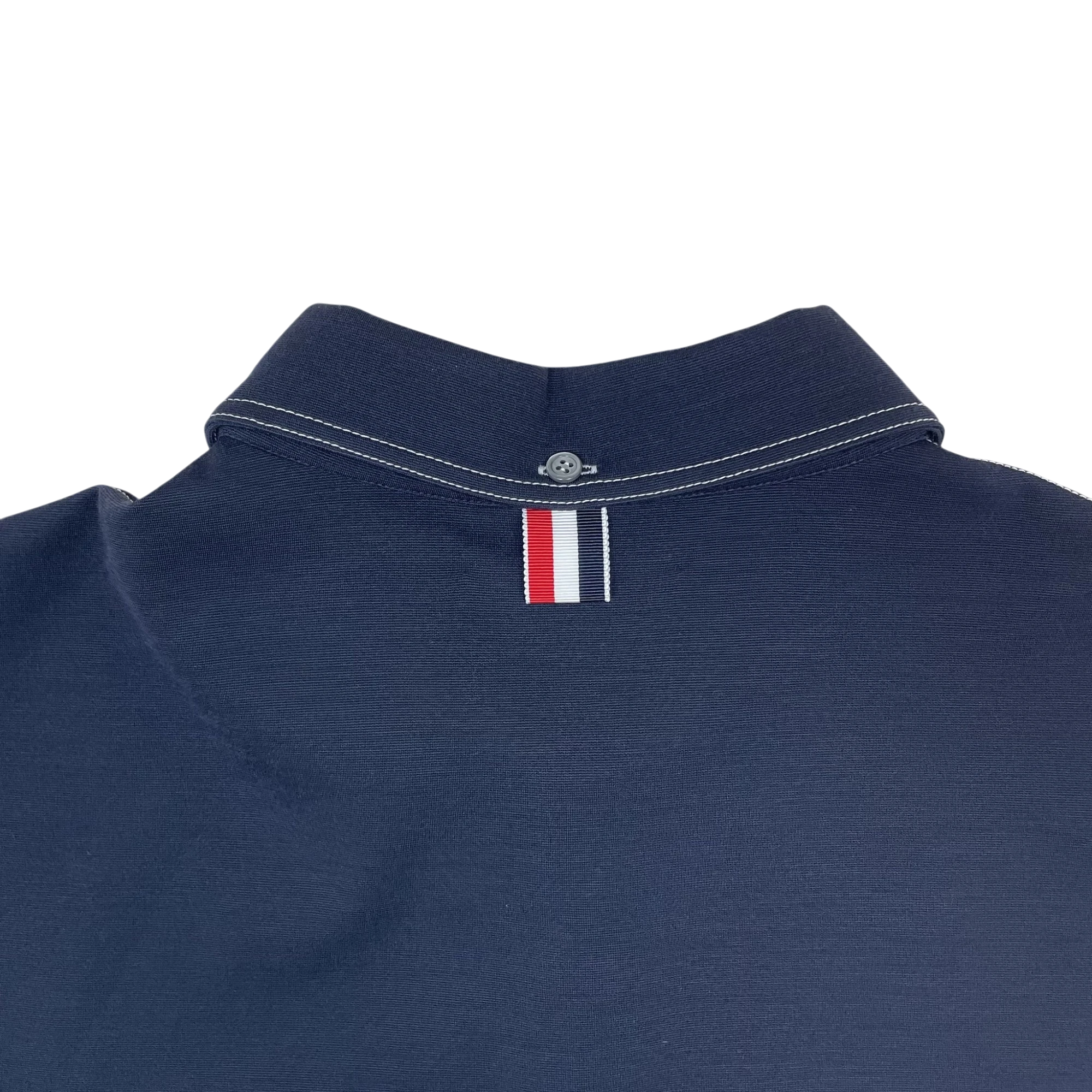 Thom Browne Classic Pique 4-Bar Polo Shirt Navy (Size 4/XL) thumbnail 4