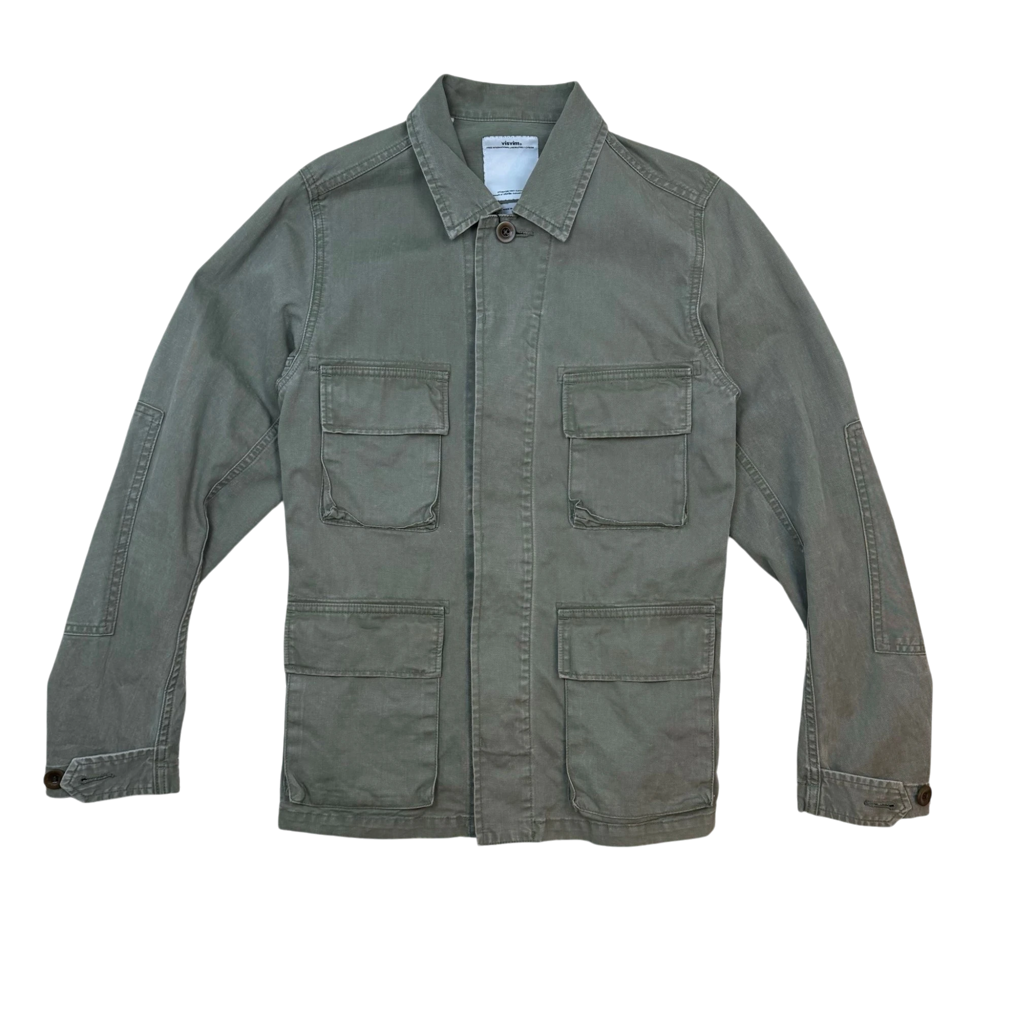 Visvim SS15 Four Pocket Kilgore Military Jacket Green (Size 1/S)