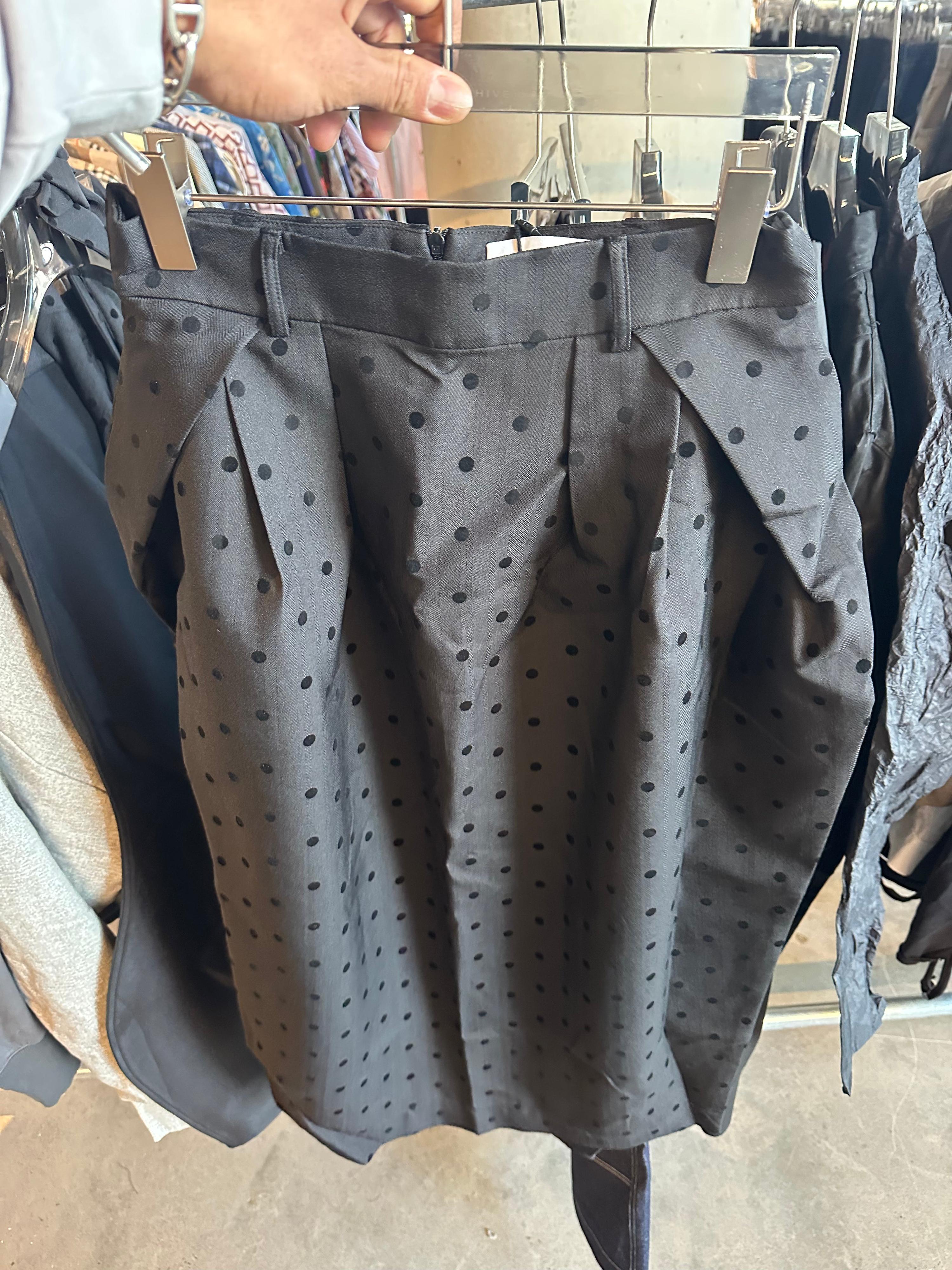Caostu Bud Layer Polka Dot Skirt Black (Size 2/M-L Womens)