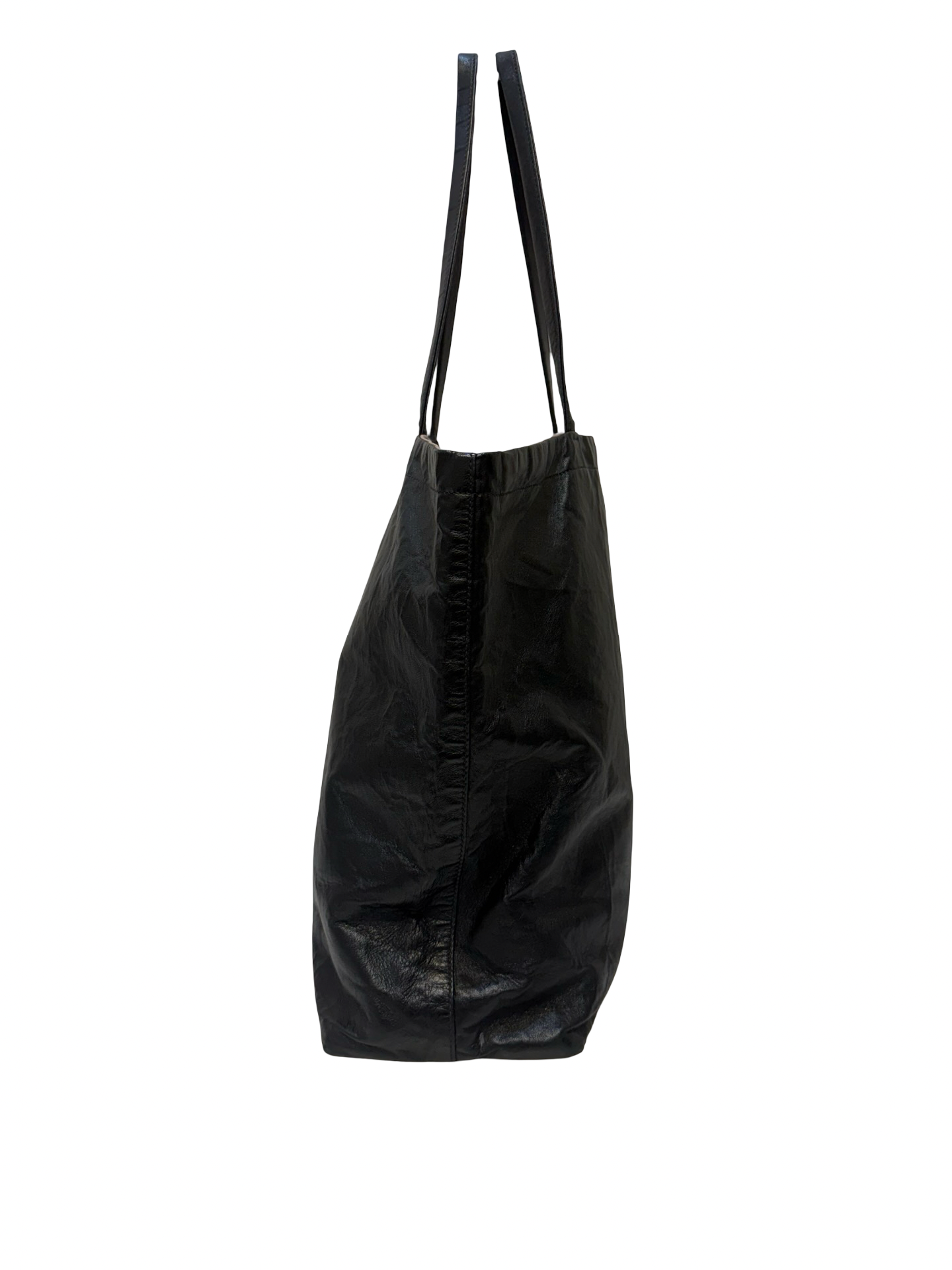 Prada Black Leather Tote thumbnail 4