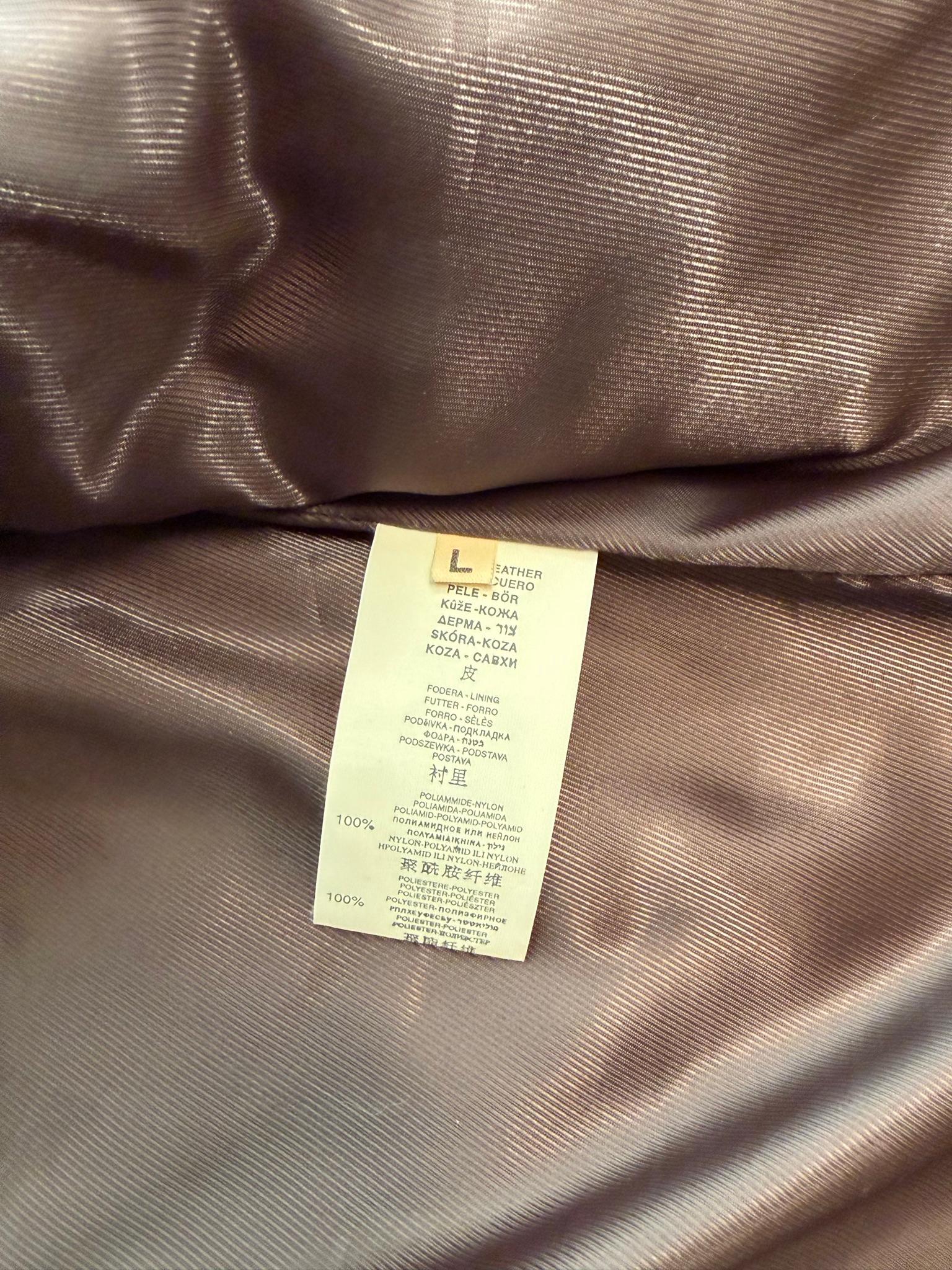 Martin Box Story Distressed Leather Jacket Grey (Size L) thumbnail 3