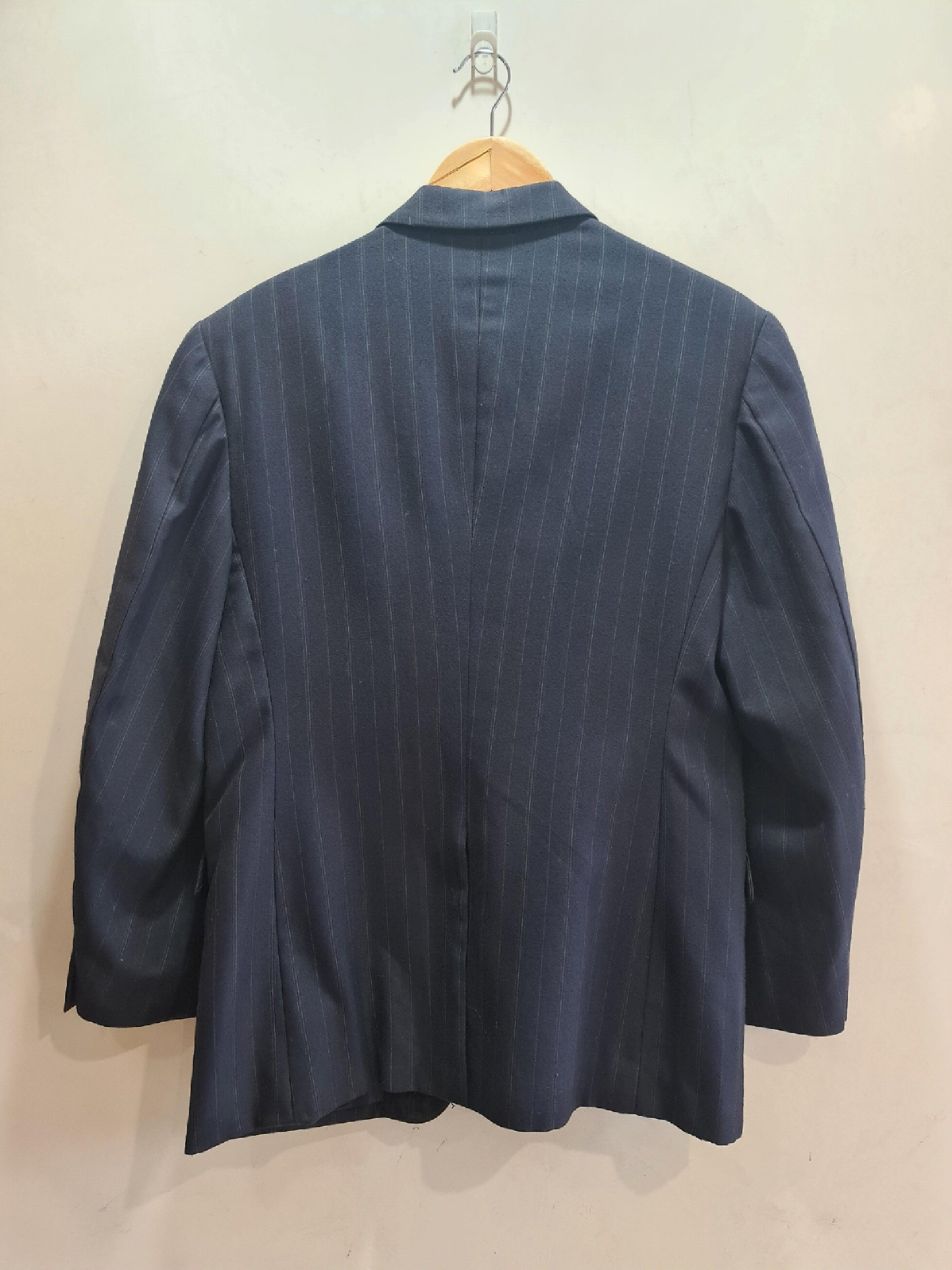 Vintage Murkh Navy Striped Blazer - Size L thumbnail 2