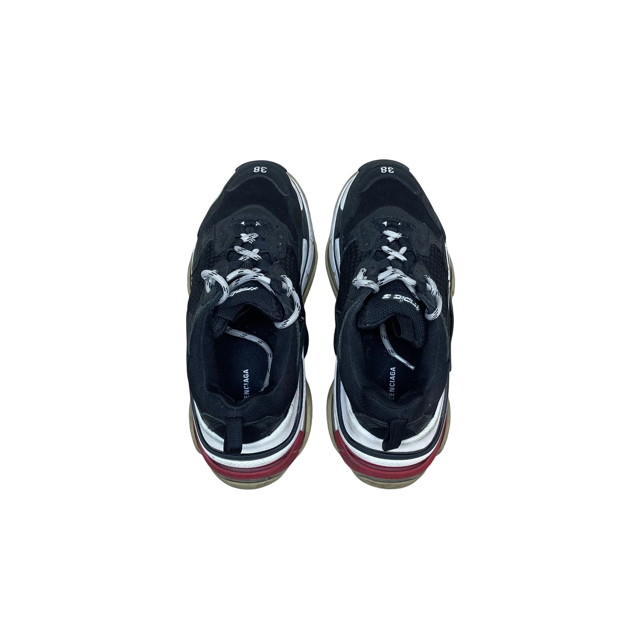 Balenciaga Triple S Sneakers Black / Red / White (Size EU38) thumbnail 3