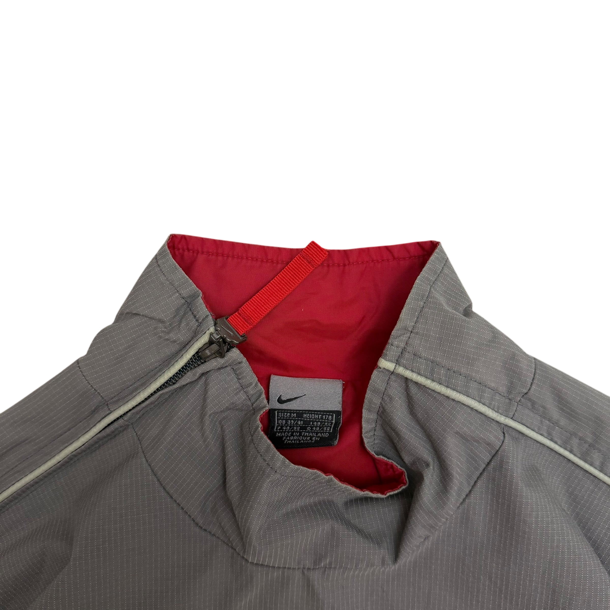 Nike Hex 00s Asymmetric Shoulder Zip Jacket Grey/Red (Size M) thumbnail 2