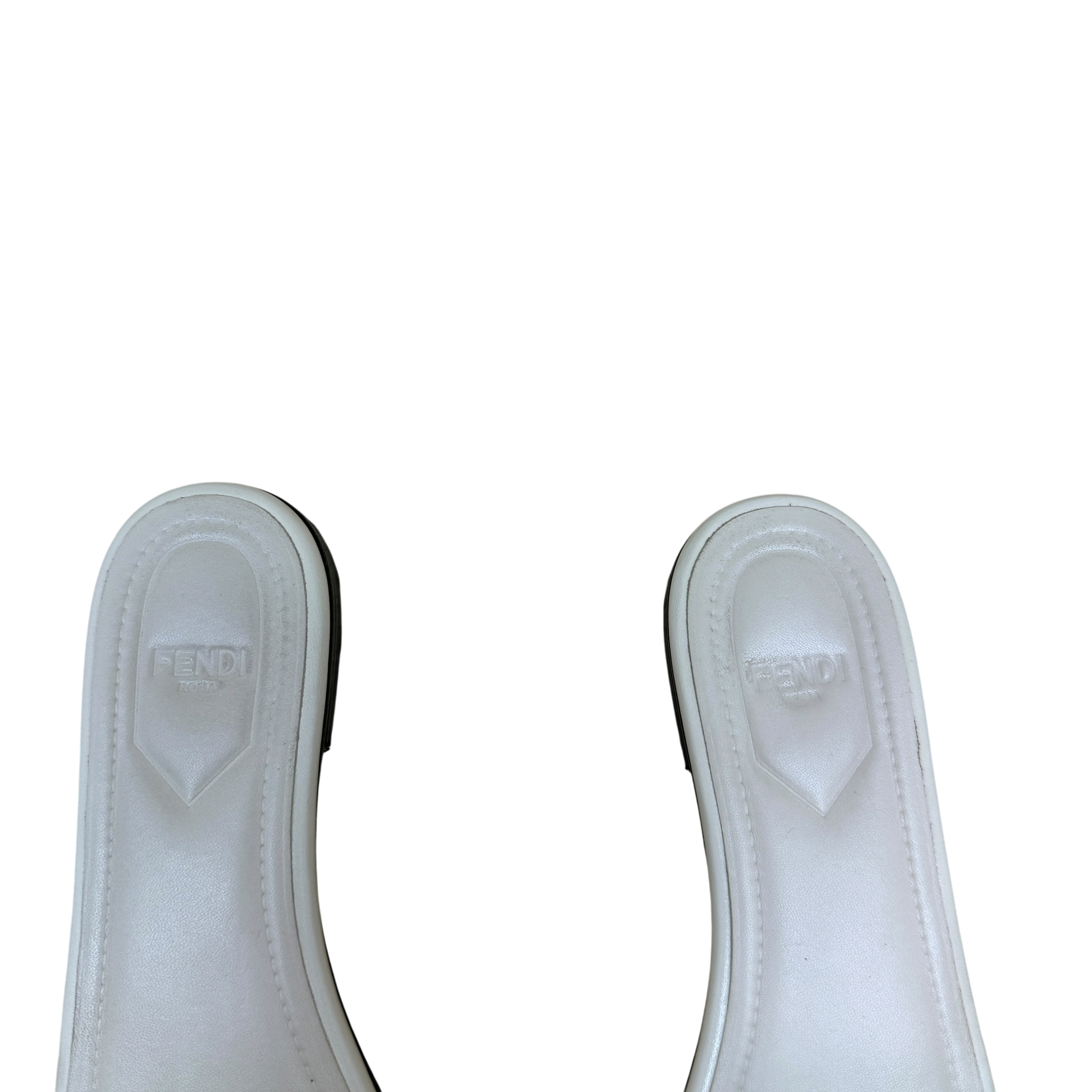 Fendi Leather Sandals White (Size 37.5) thumbnail 5