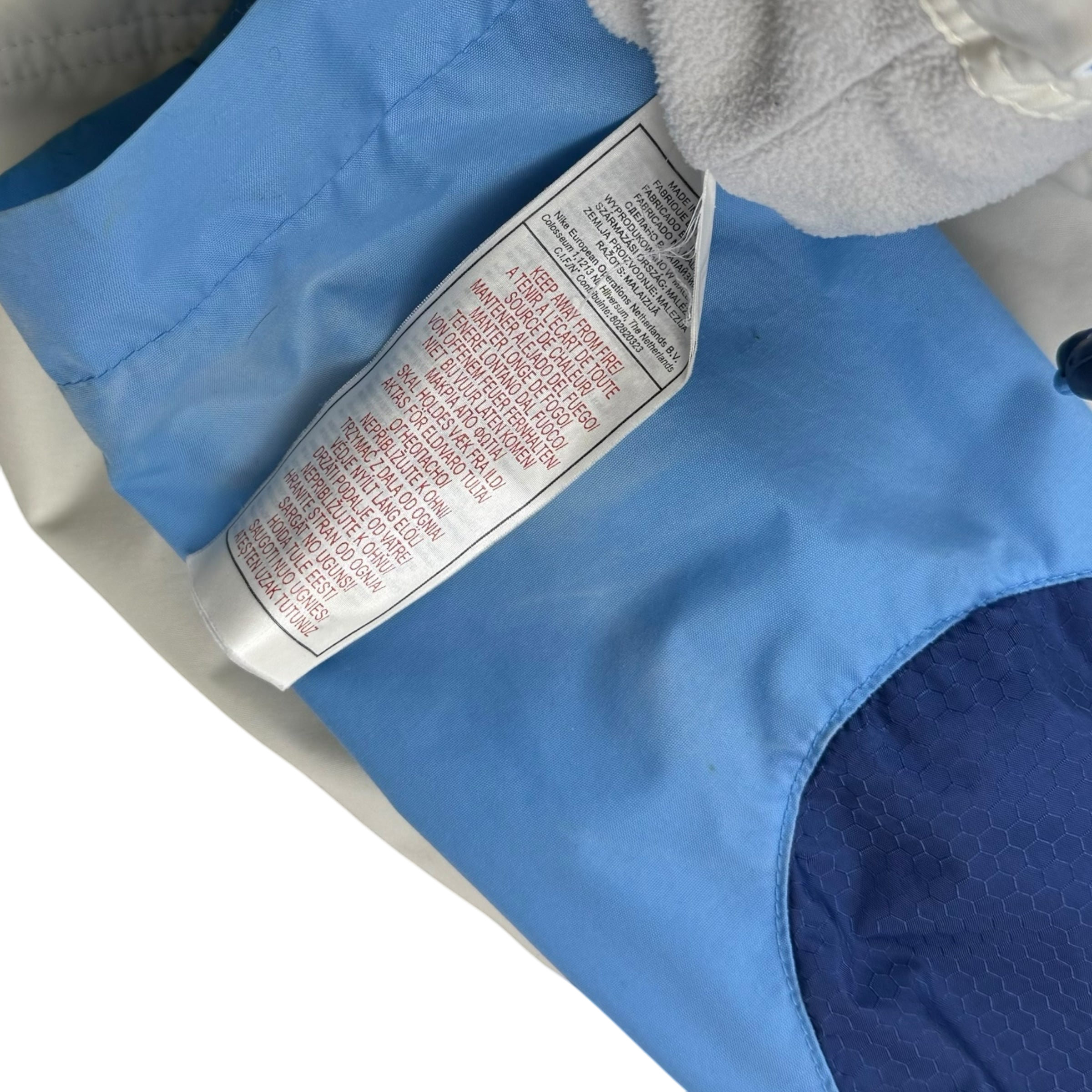 Nike 00s Hex Logo Insulated Track Jacket White/Blue (part of set) (Fits S-M) thumbnail 9