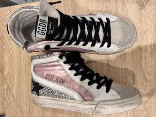 Golden Goose Pink Glitter Sneakers 37 WDB