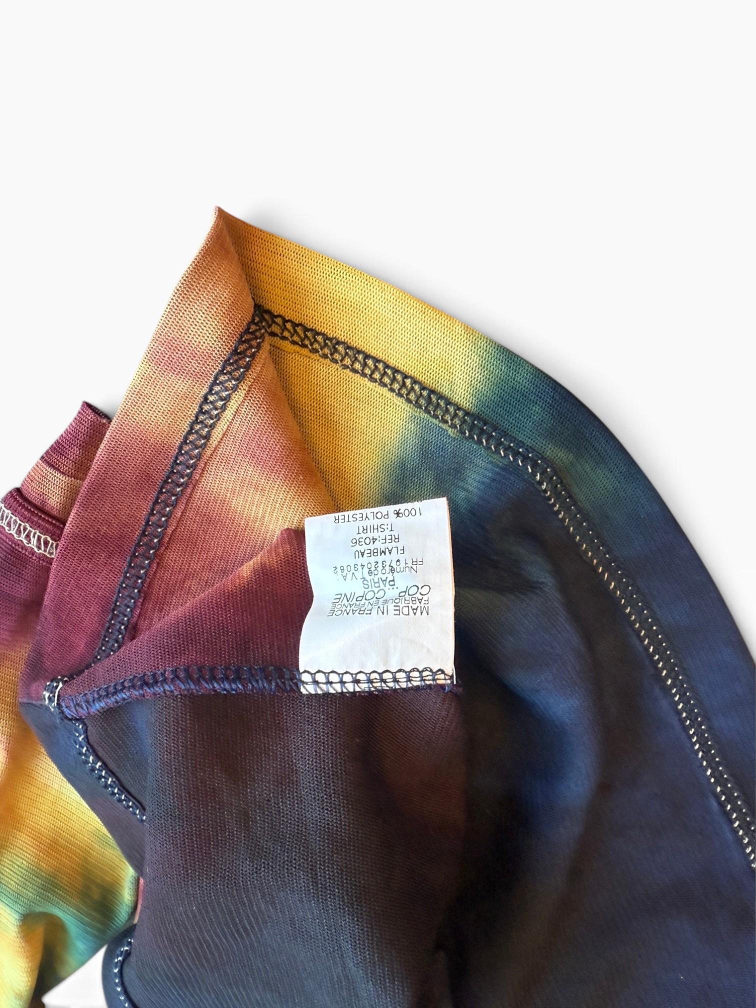 Cop Copine Flambeau Être Tie Dye Long Sleeve T-Shirt (Size O/S) thumbnail 3