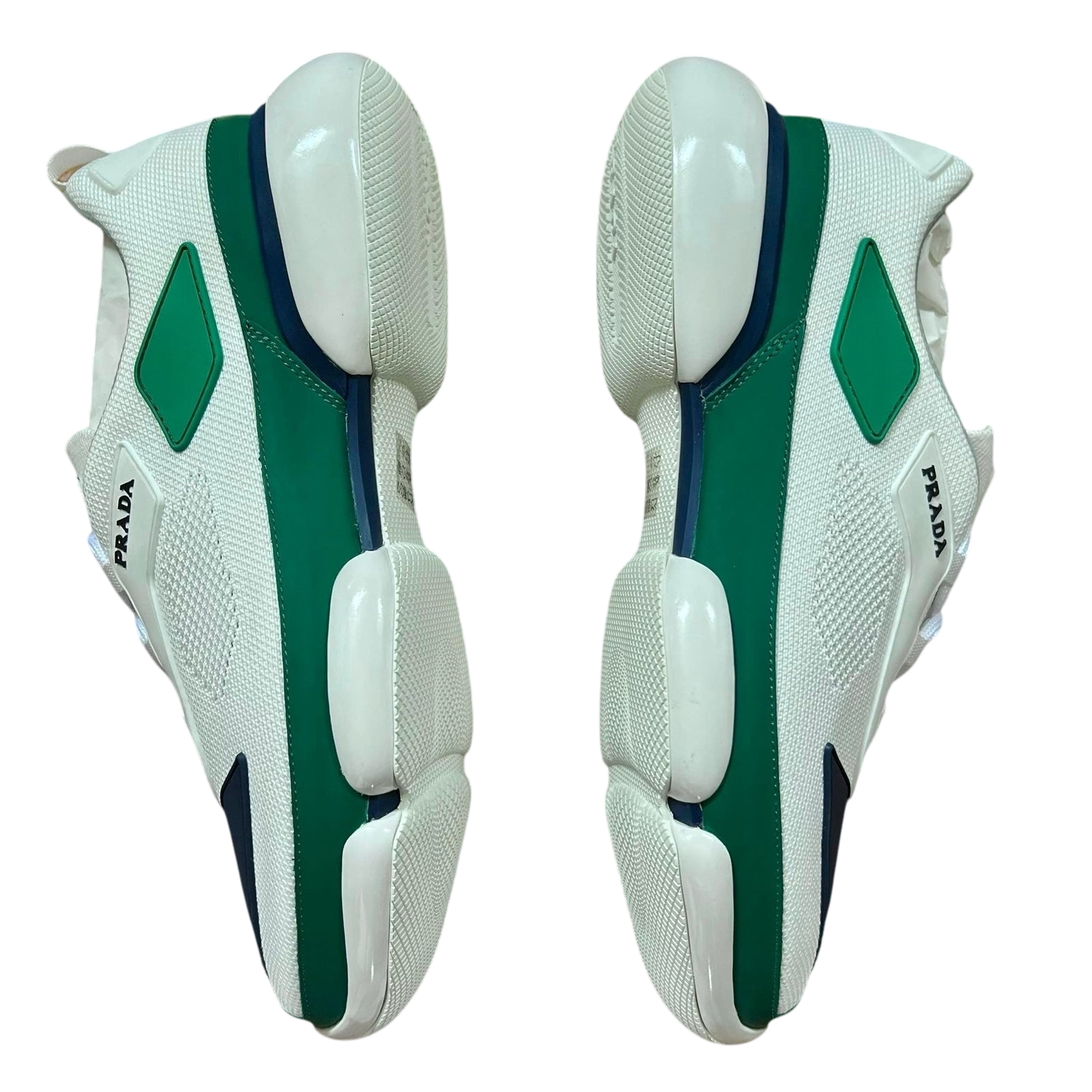 Prada Cloudbust Low Green / Navy / White (US9-10 mens) thumbnail 4