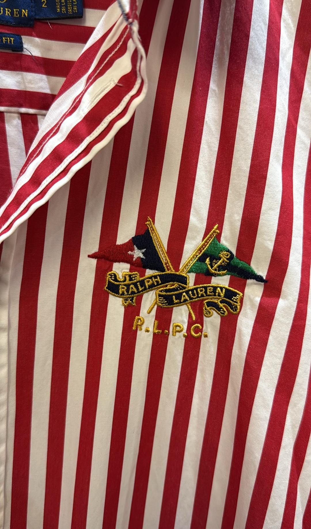 Polo Ralph Lauren Red White Stripe Shirt 2 thumbnail 2