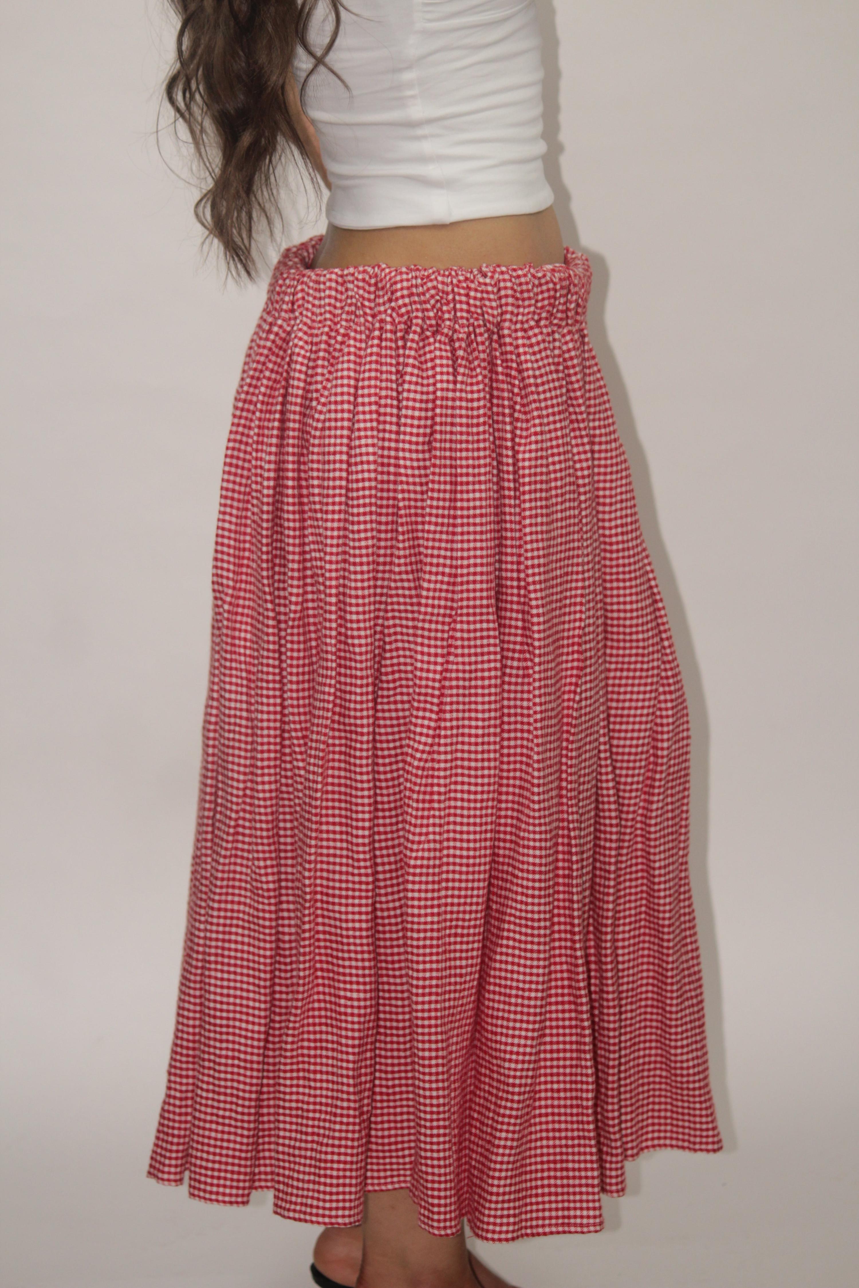 Apuntob Plaid Skirt thumbnail 2
