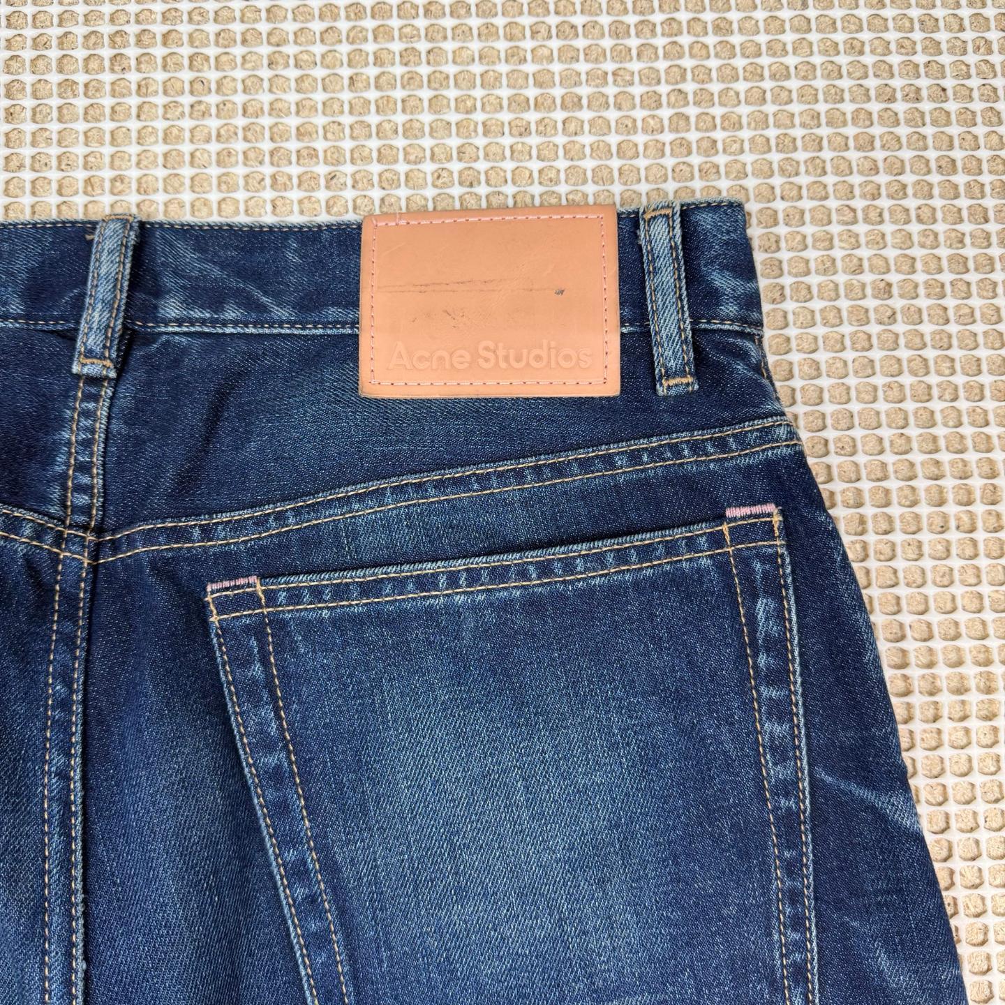 Acne Studios Whiskered Blue Denim Jeans (Size 30) thumbnail 5