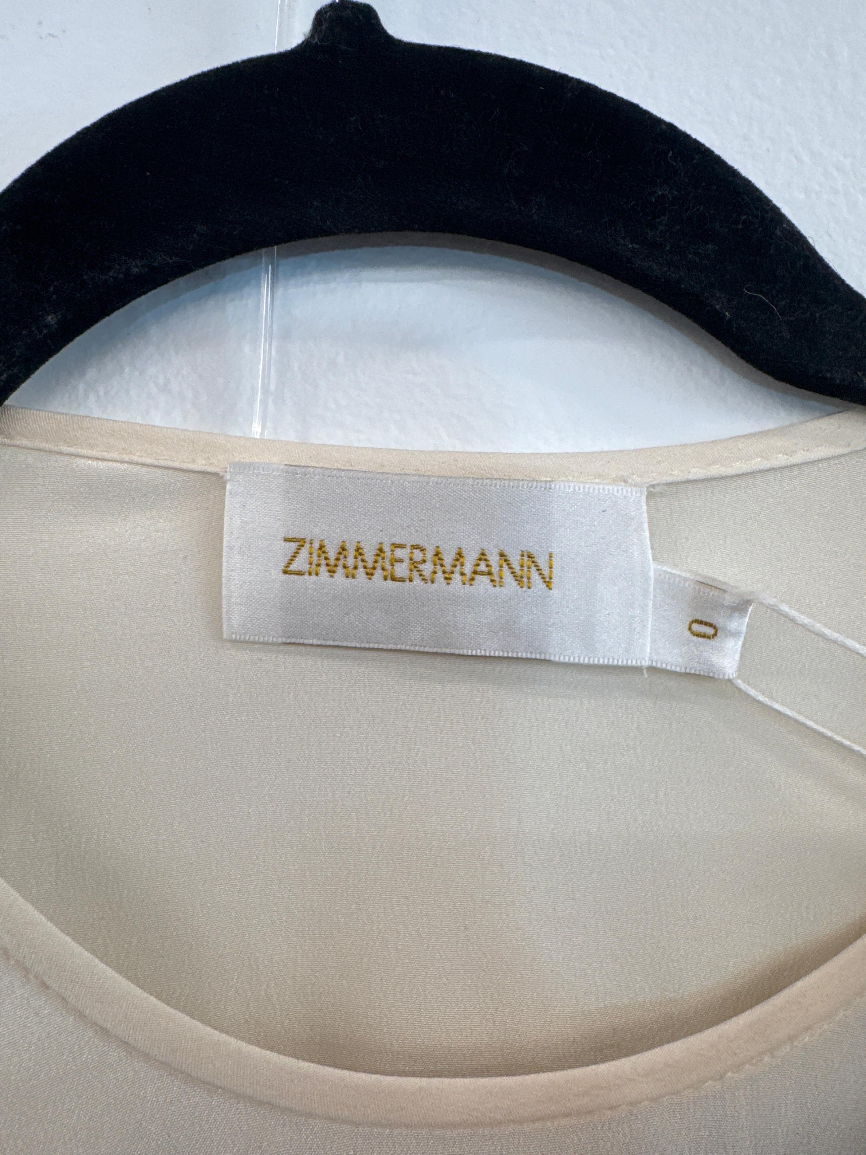Zimmermann Ivory Silk Blouse NWT - Size 0 thumbnail 5