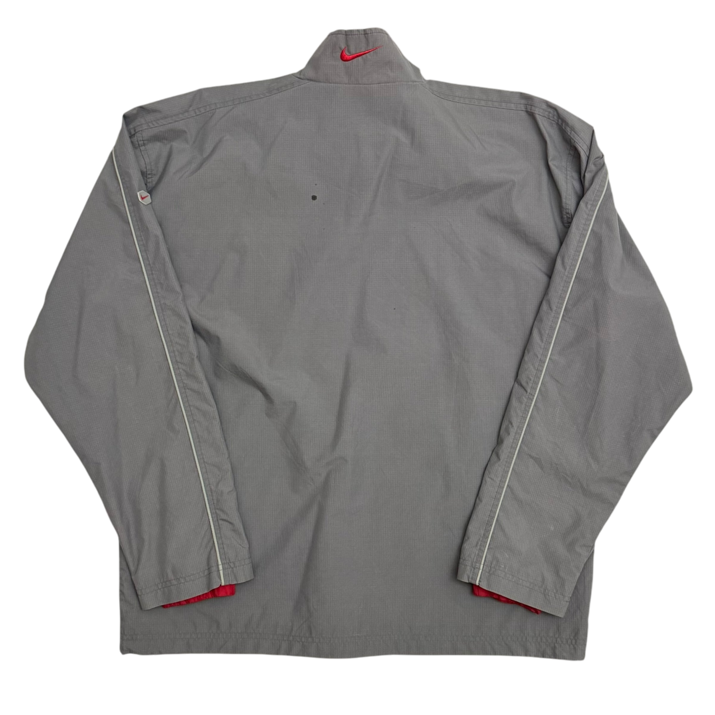 Nike Hex 00s Asymmetric Shoulder Zip Jacket Grey/Red (Size M) thumbnail 4