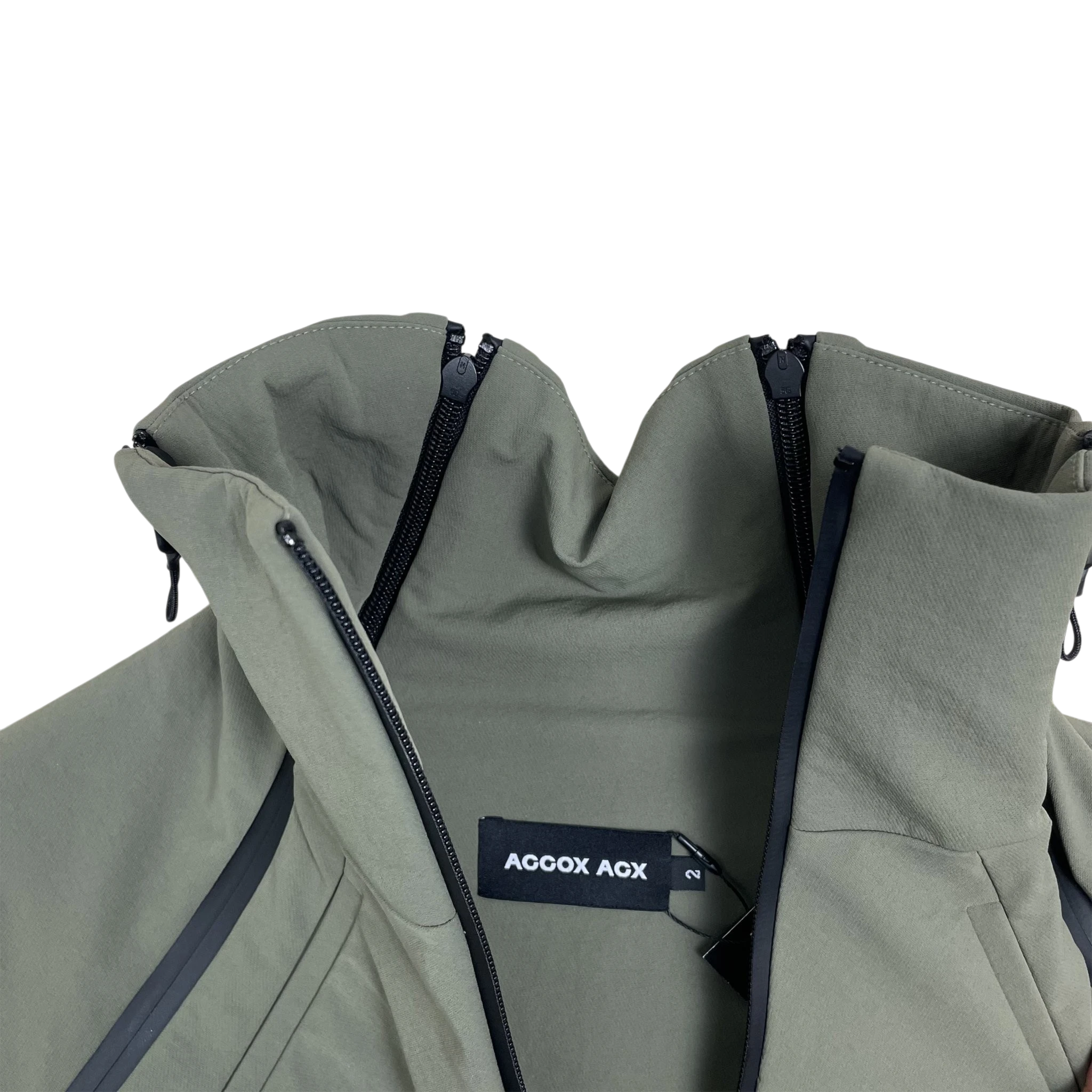 ACCOX ACX Xirva Cropped Technical Jacket Green (Fits S-L Womens) thumbnail 2
