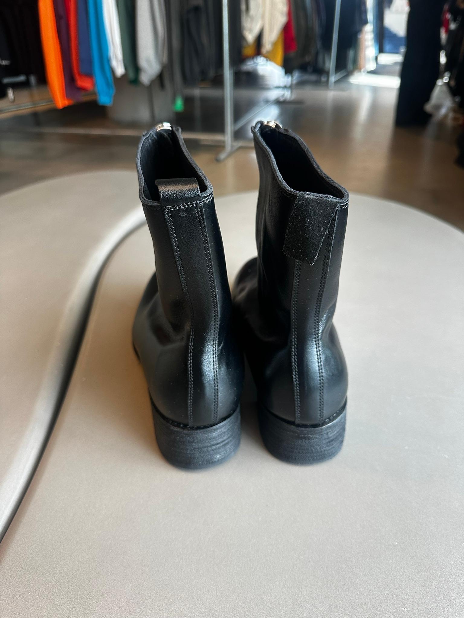 Walker Front Zip Leather Boots Black (Size EU44/US11) thumbnail 5