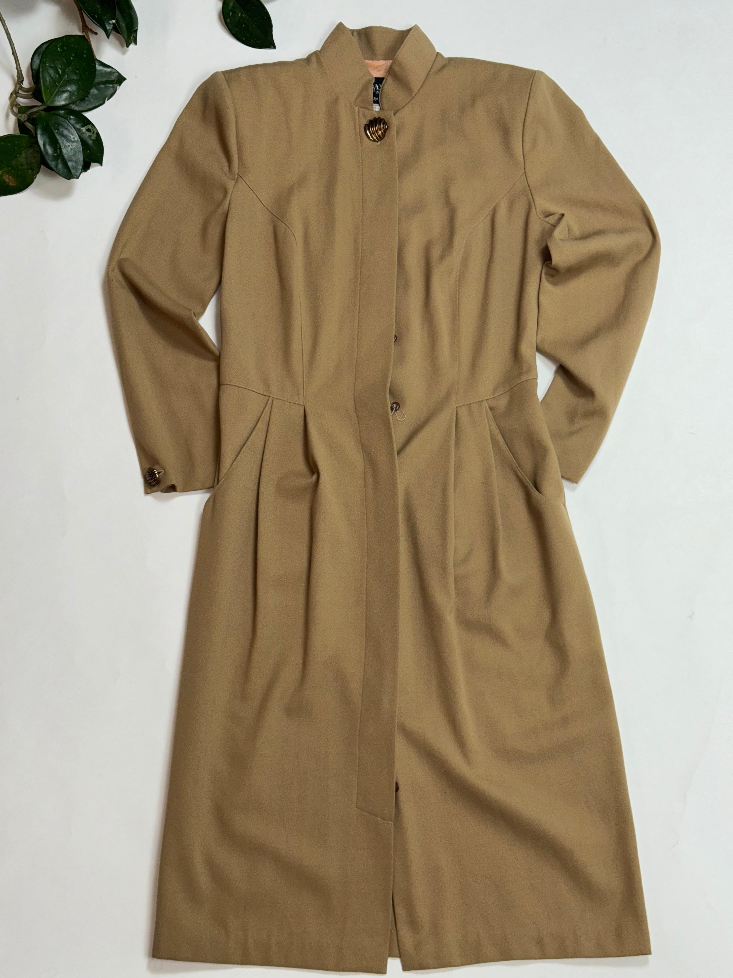 Structured Camel Wool Coat