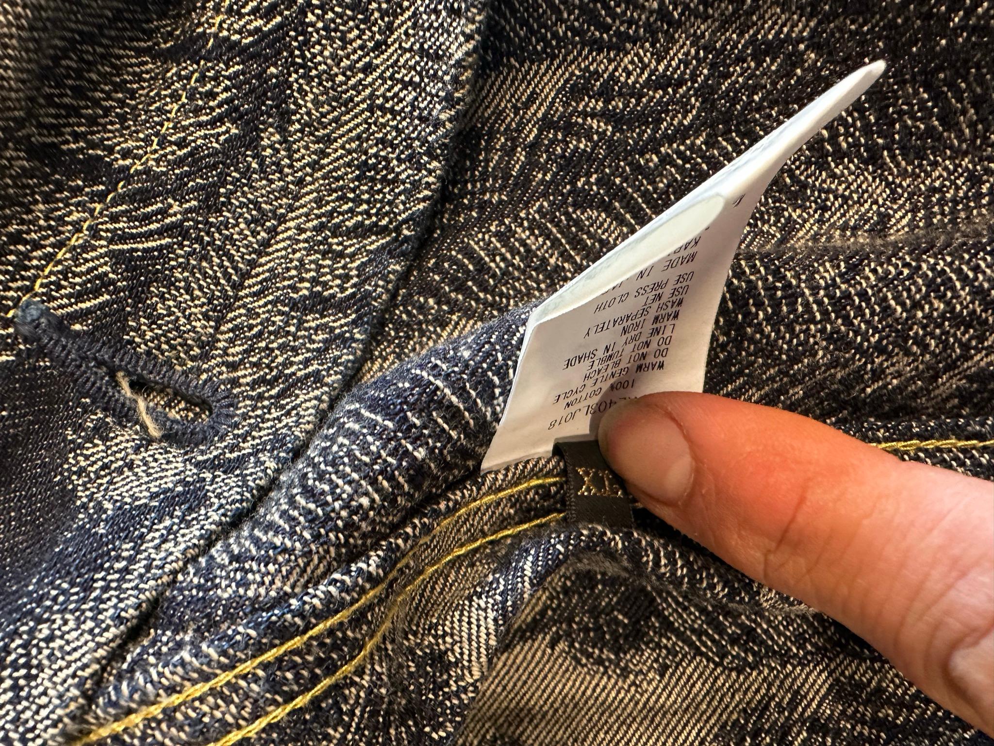 Kapital Feather Jacquard Denim Jacket Indigo (Size 4/L-XL) thumbnail 4
