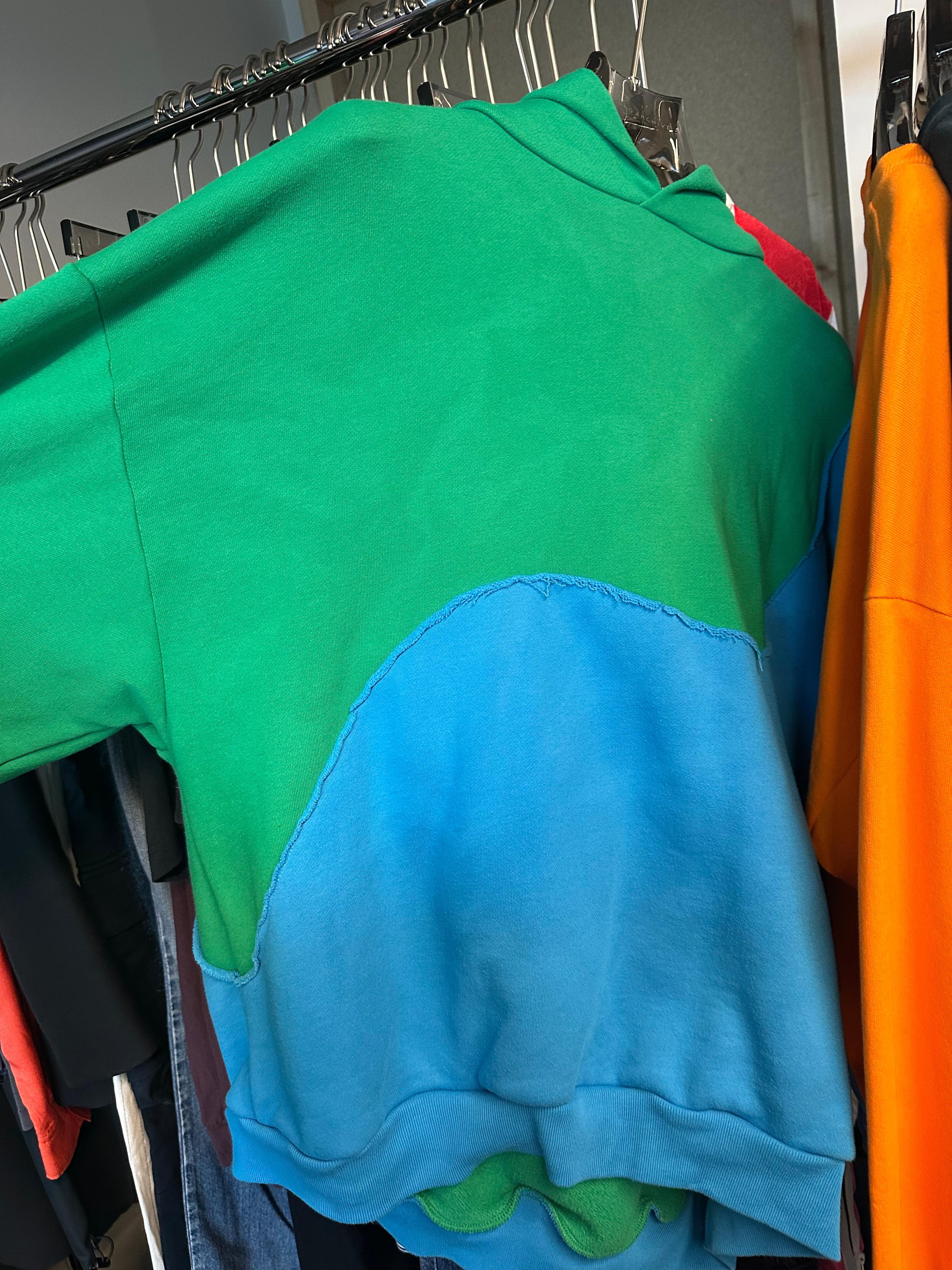ERL Swirl Hoodie Blue/Green (As Is) (Size L)