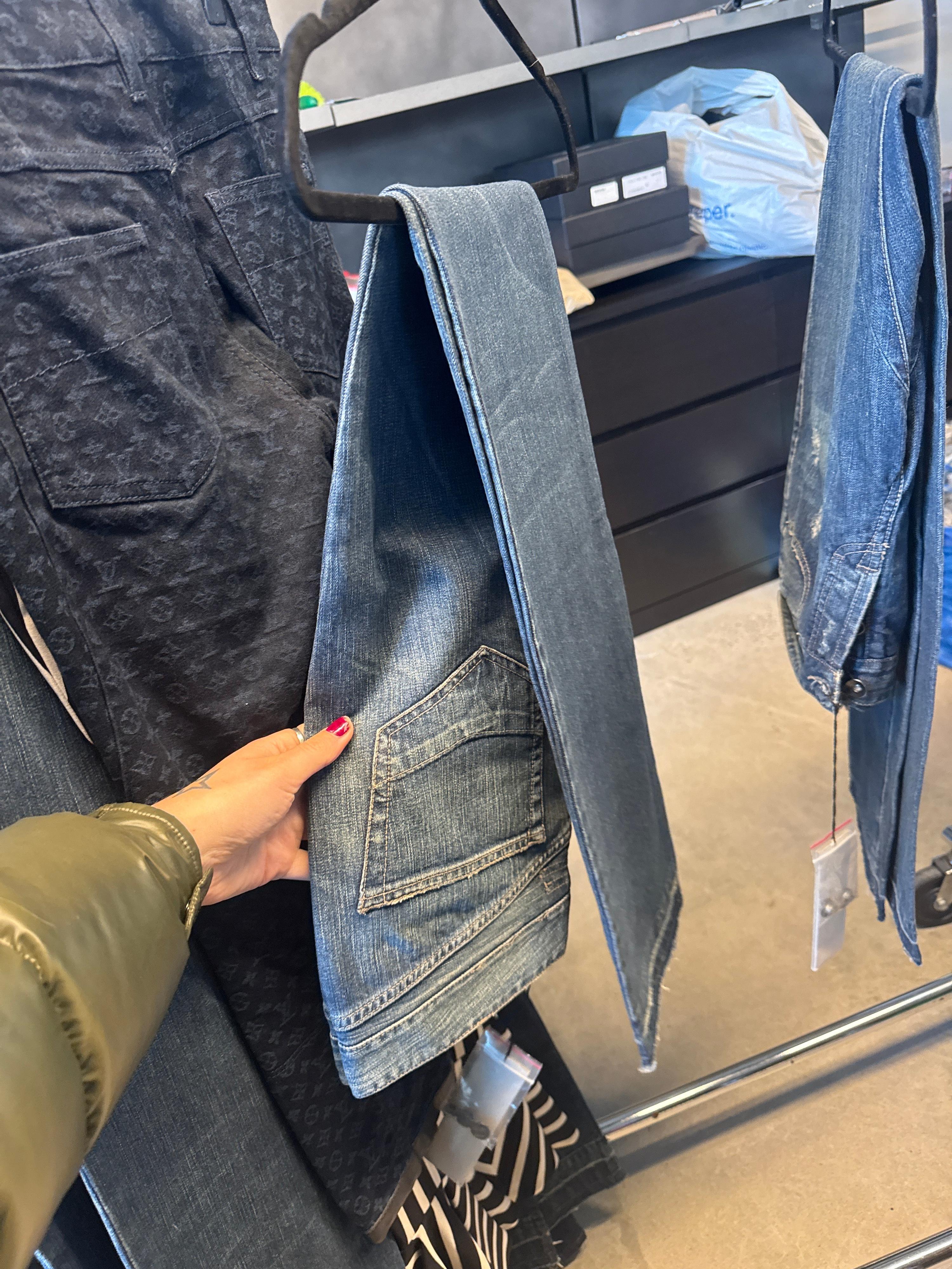 Rick Owens DRKSHDW AW07 ‘Tired Blue’ Washed Jeans (Size 29”)