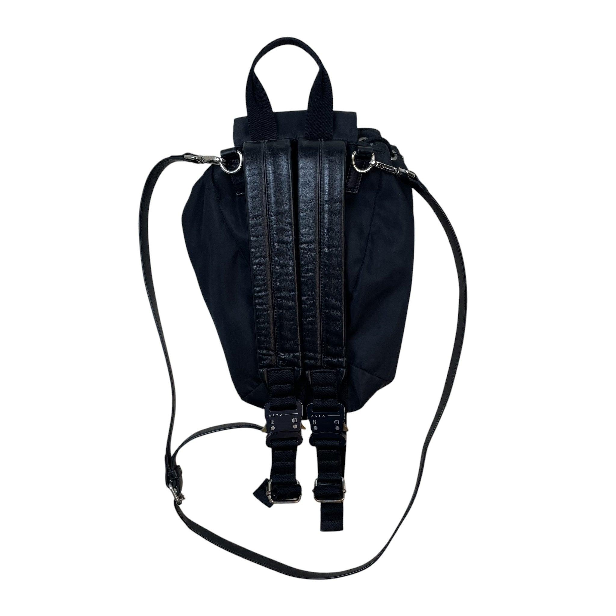 Alyx Nylon Buckle Backpack With Leather Straps Black thumbnail 4