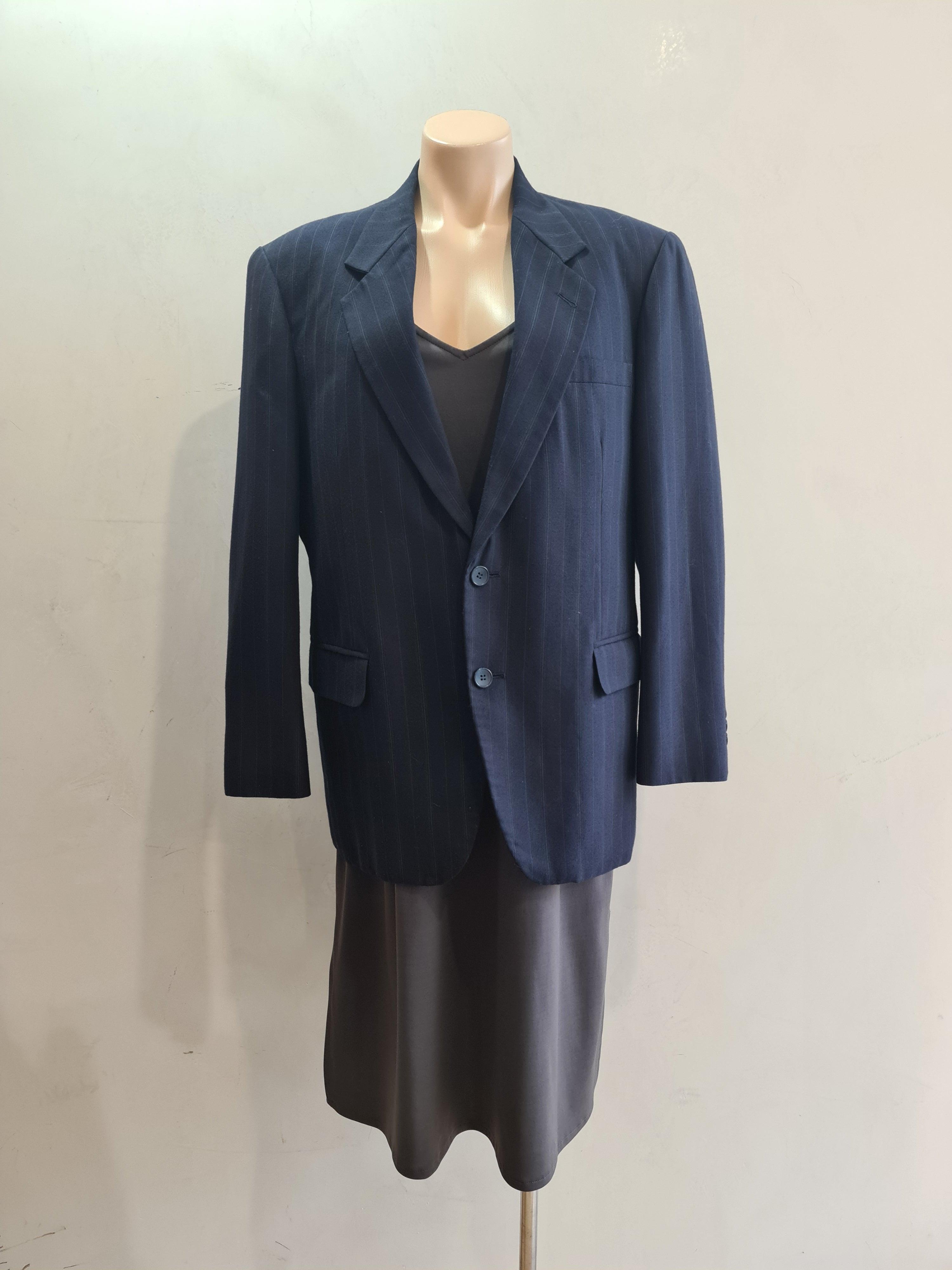 Vintage Murkh Navy Striped Blazer - Size L thumbnail 3