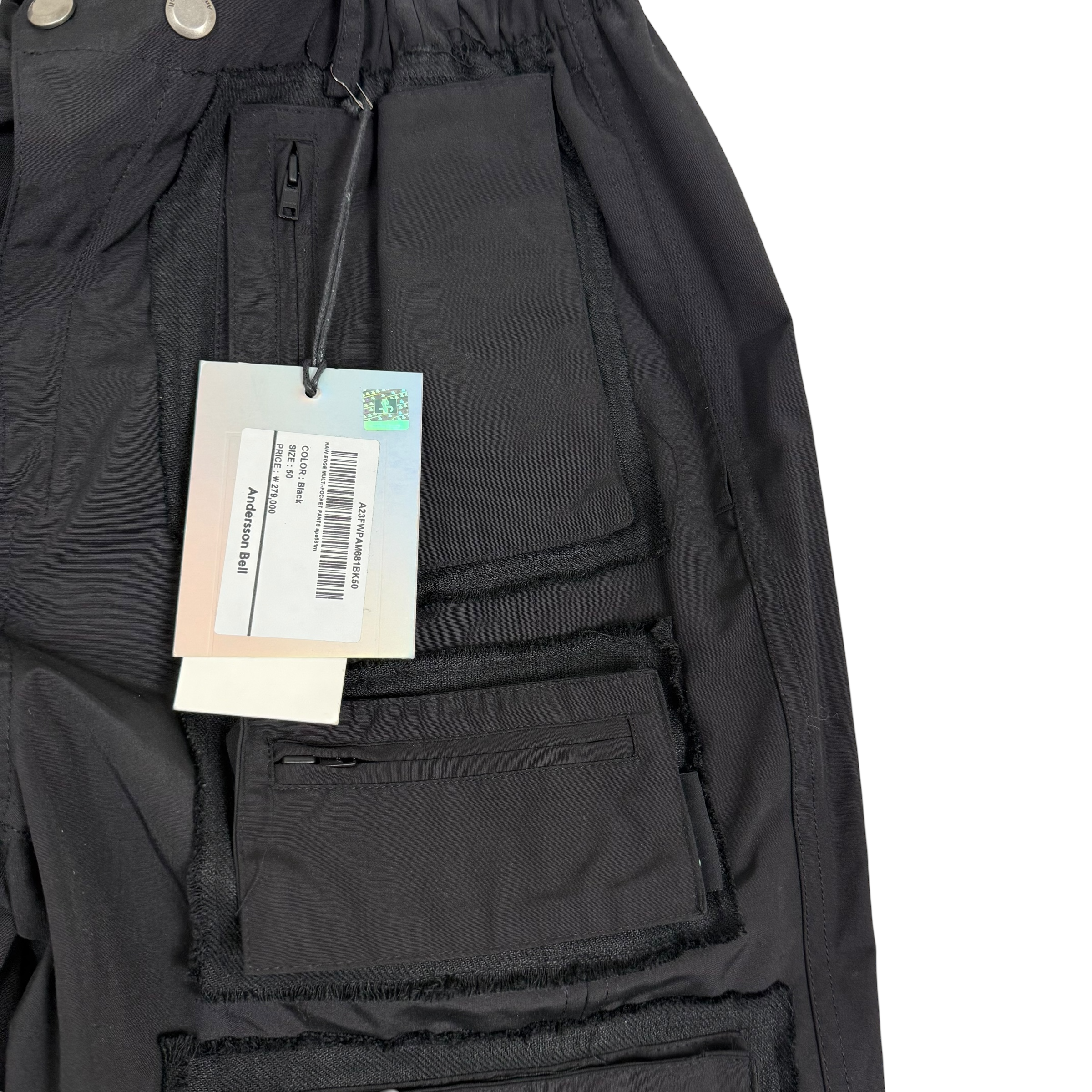 Andersson Bell Raw Edge Multi Pocket Pants Black (Size L) thumbnail 5