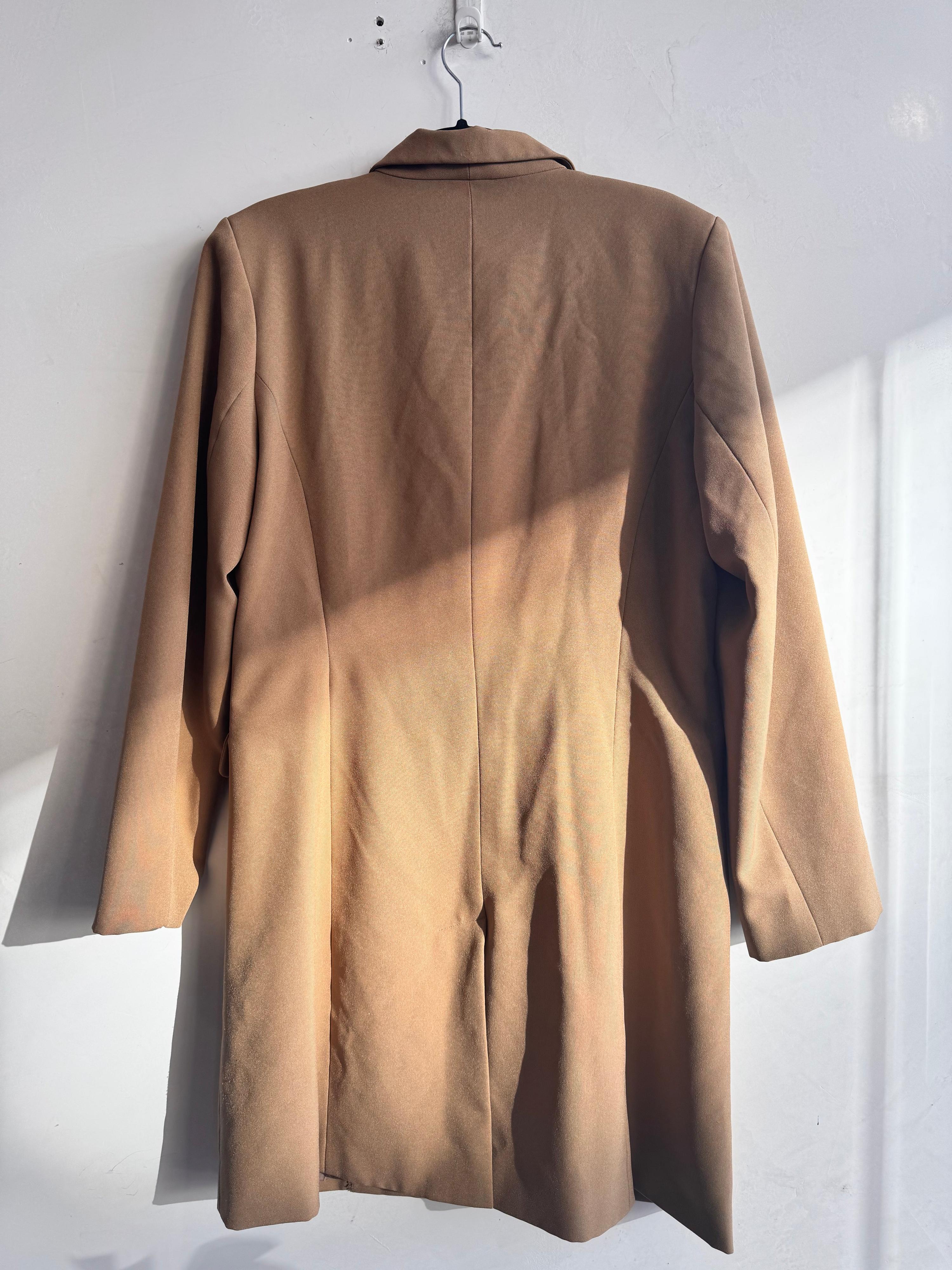 Vintage Chain Reaction beige Long Blazer - size 12 thumbnail 2