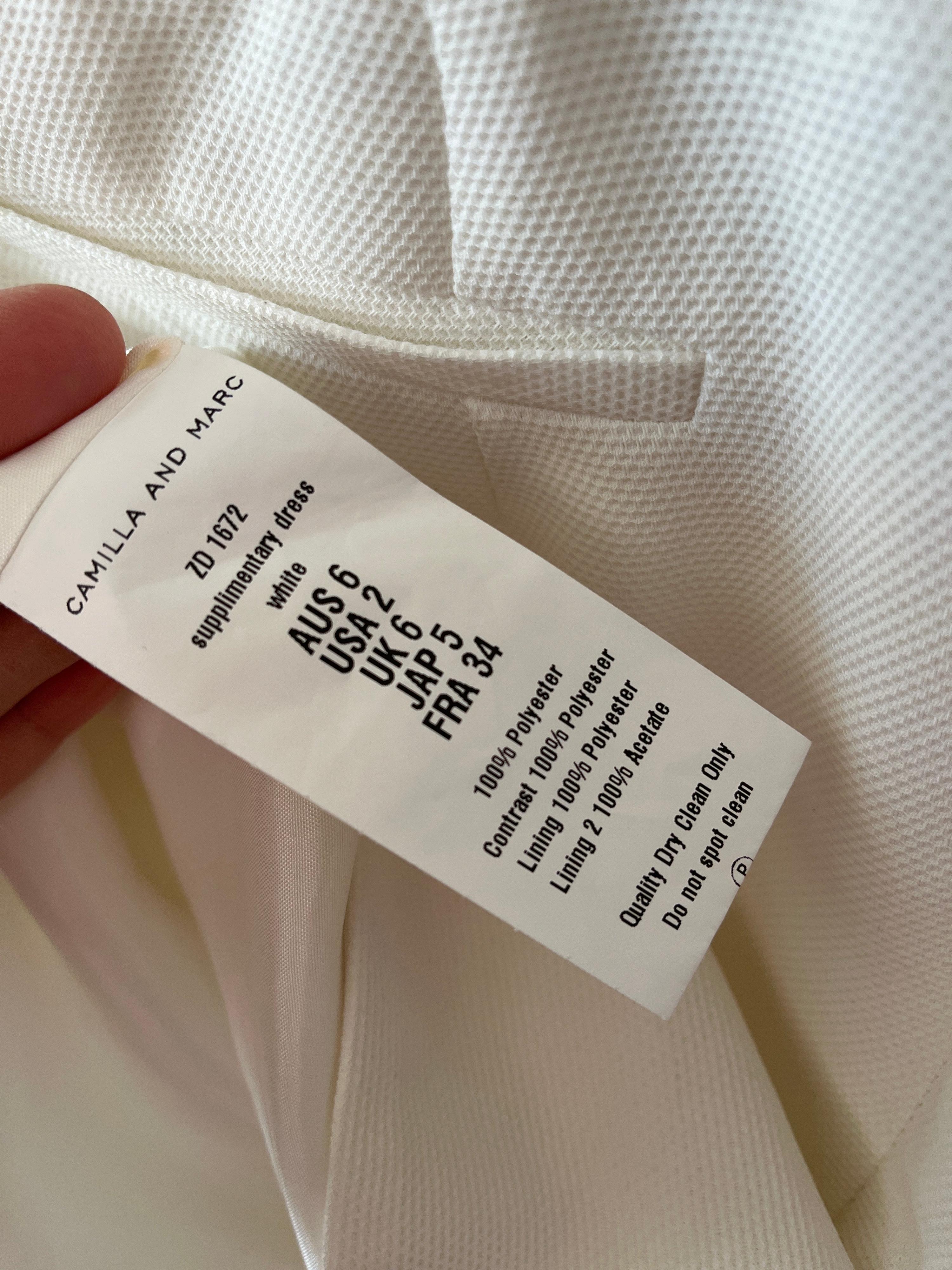 Camilla & Marc Sleeveless White Mini Dress Size 6 thumbnail 7