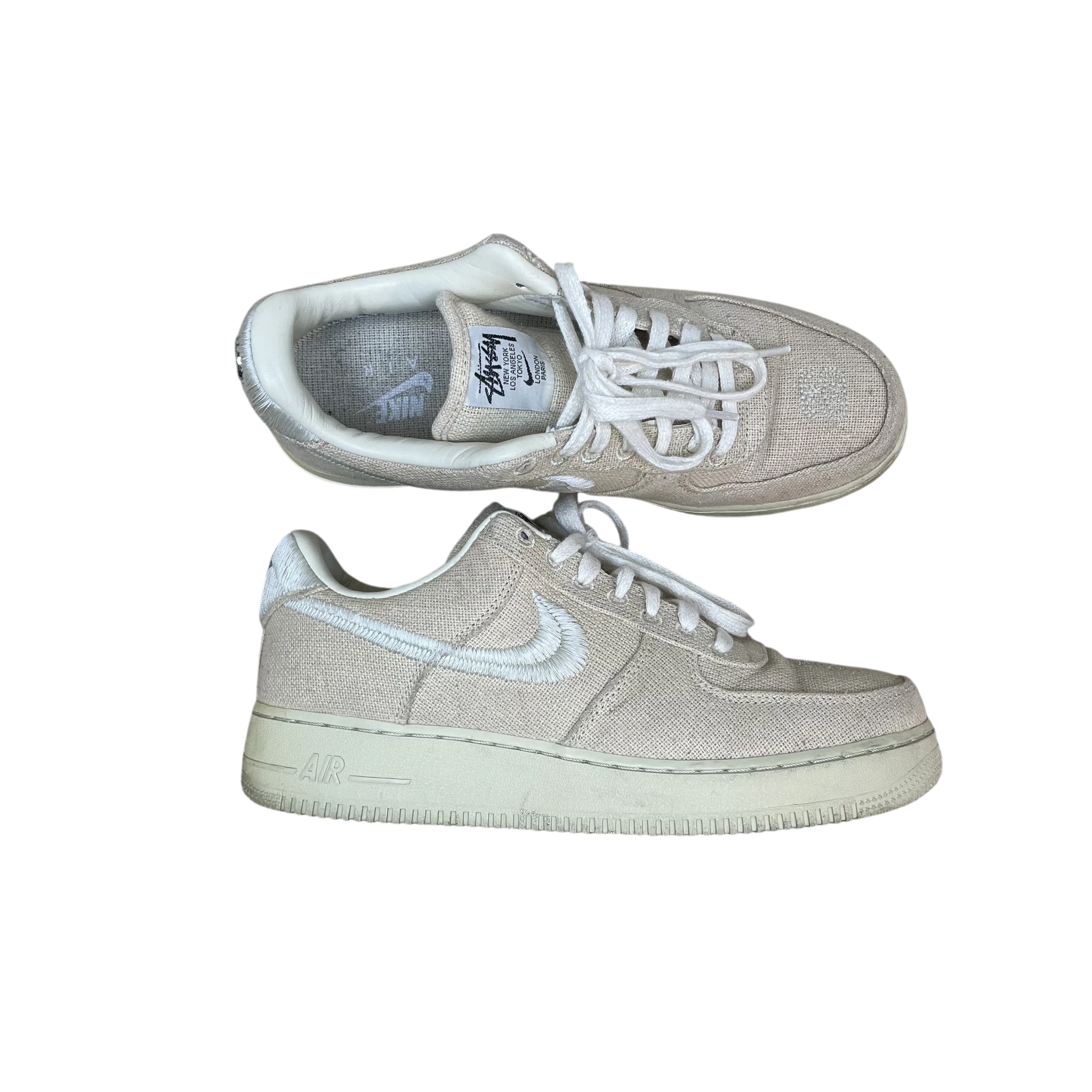 Nike x Stussy Air Force 1 Low Sneakers ‘Fossil’ (Size US9/UK8)