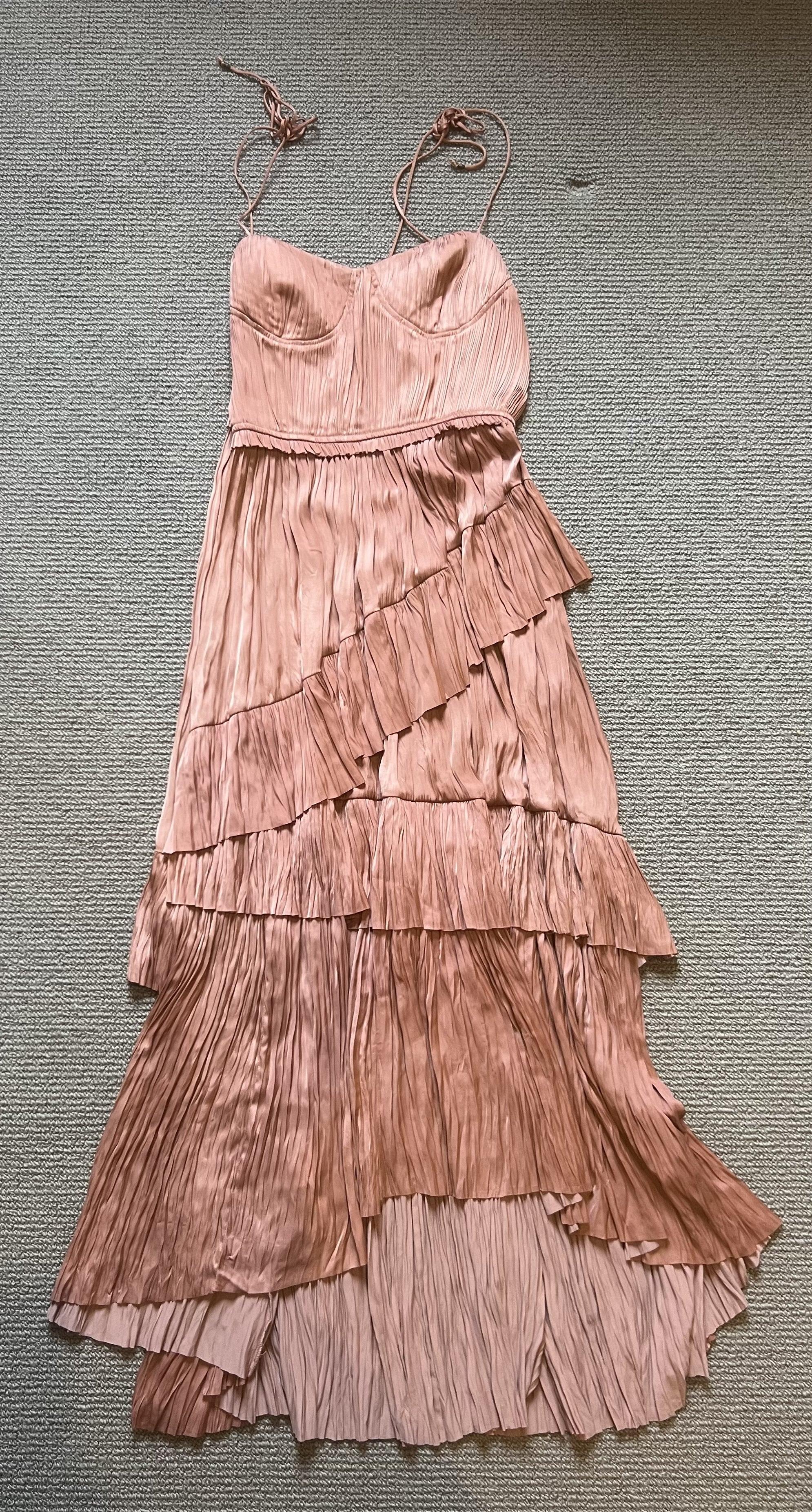 Ulla Johnson Copper & Blush Dress 6